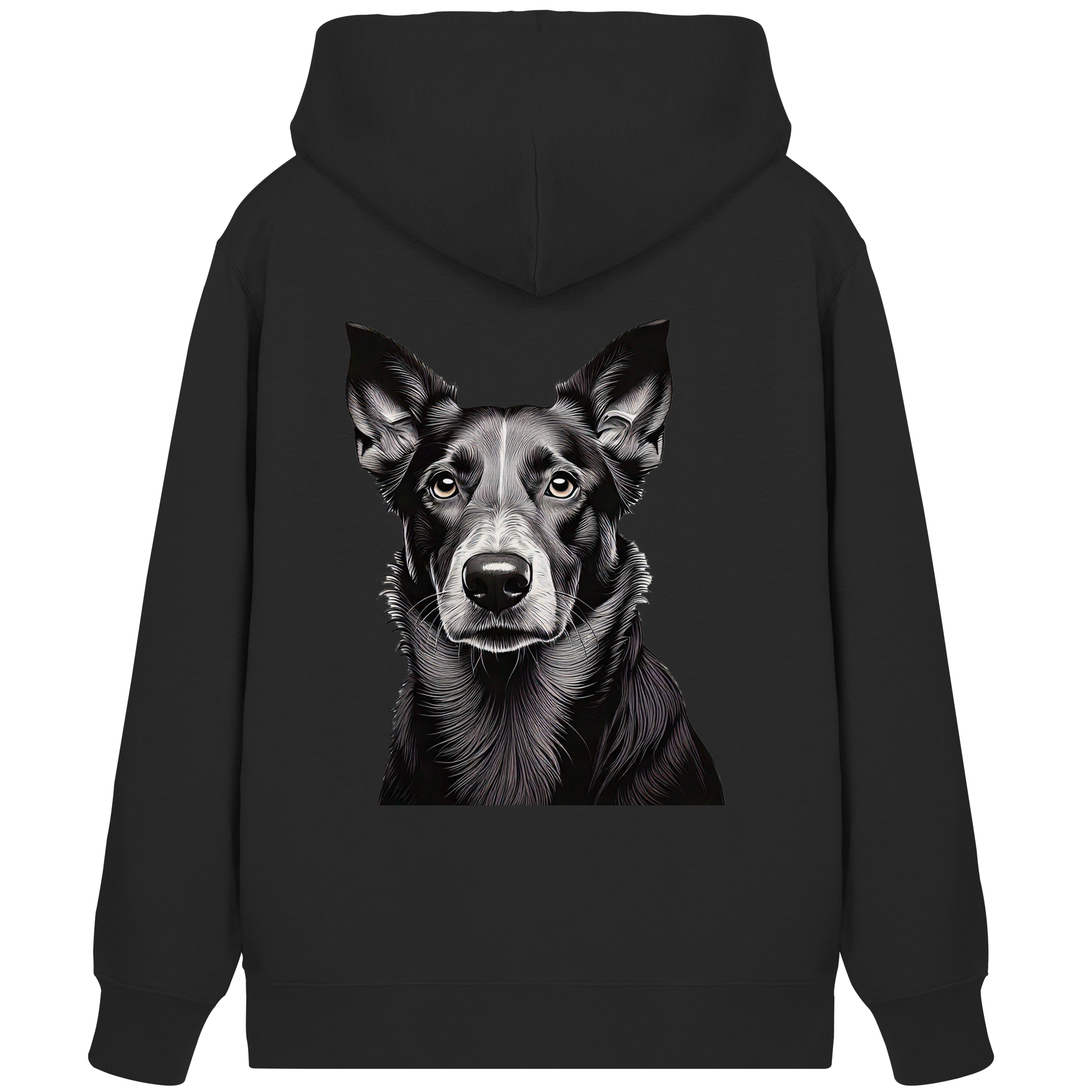 Der Hund - dein treuer Freund (s/w) - Organic Zipper