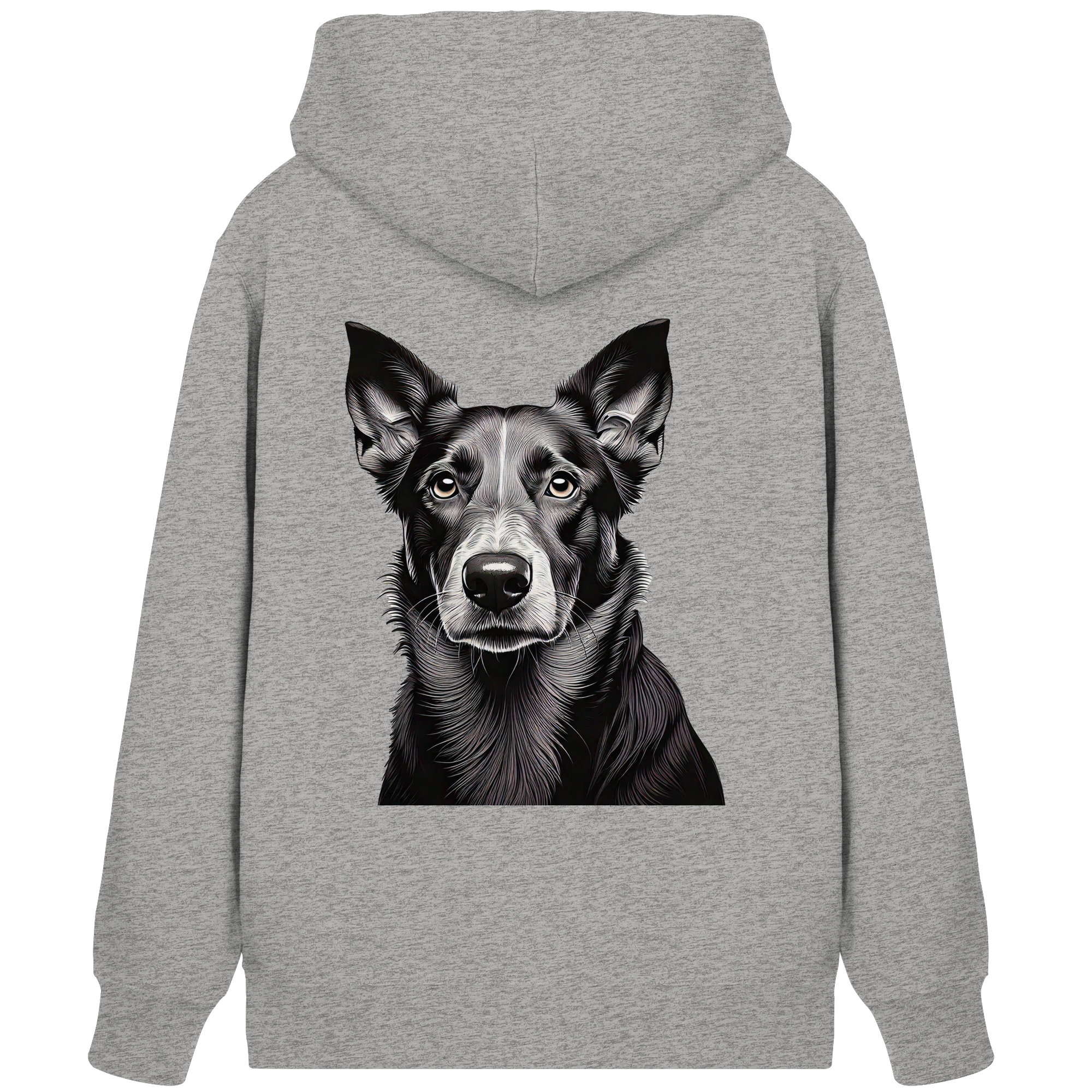 Der Hund - dein treuer Freund (s/w) - Organic Zipper