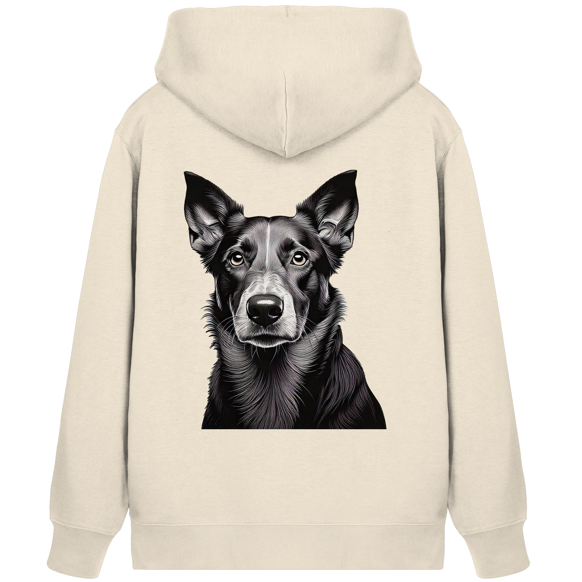 Der Hund - dein treuer Freund (s/w) - Organic Zipper