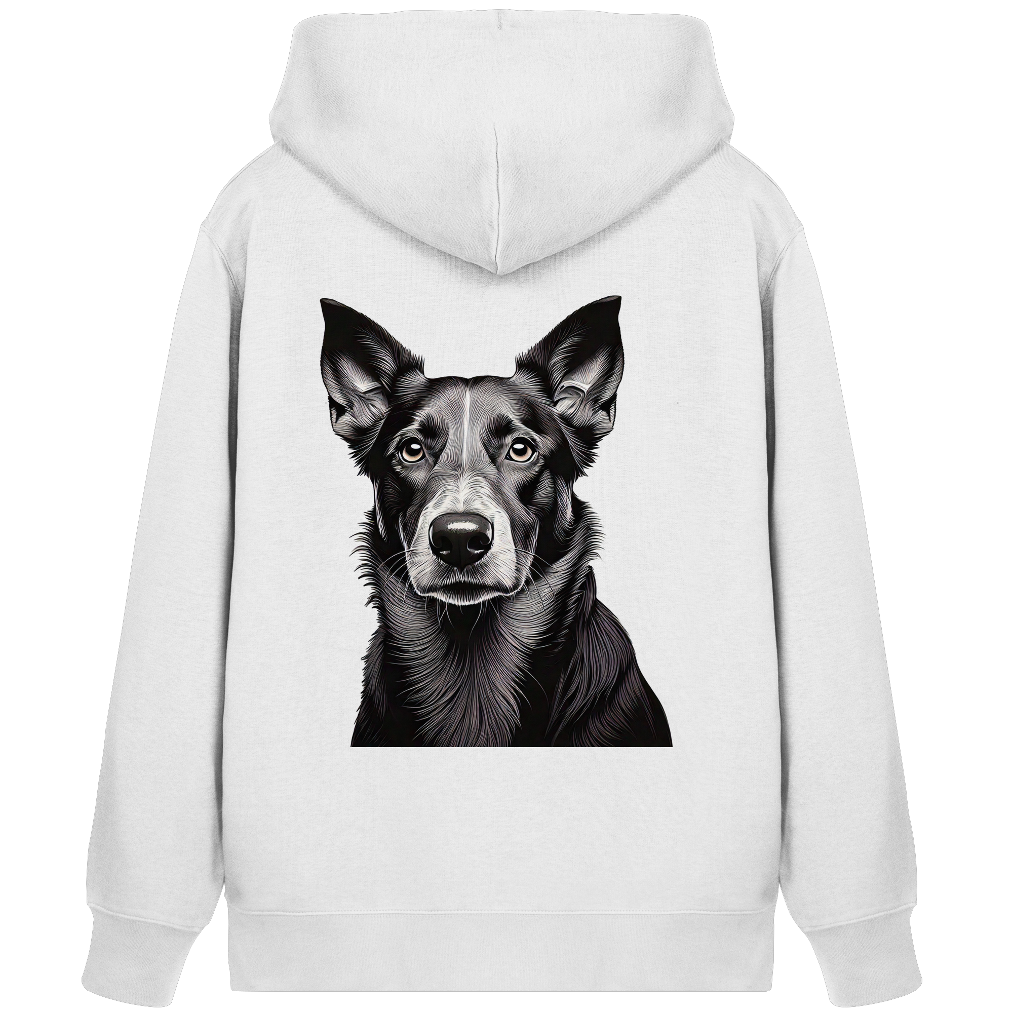 Der Hund - dein treuer Freund (s/w) - Organic Zipper