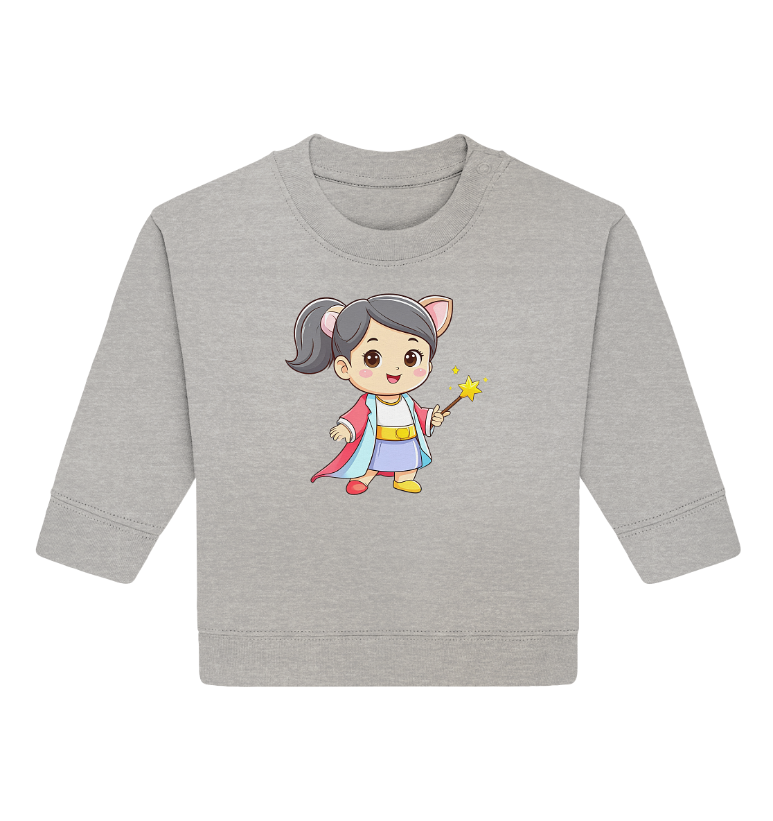 Zauberin mit Zauberstab - Baby Organic Sweatshirt