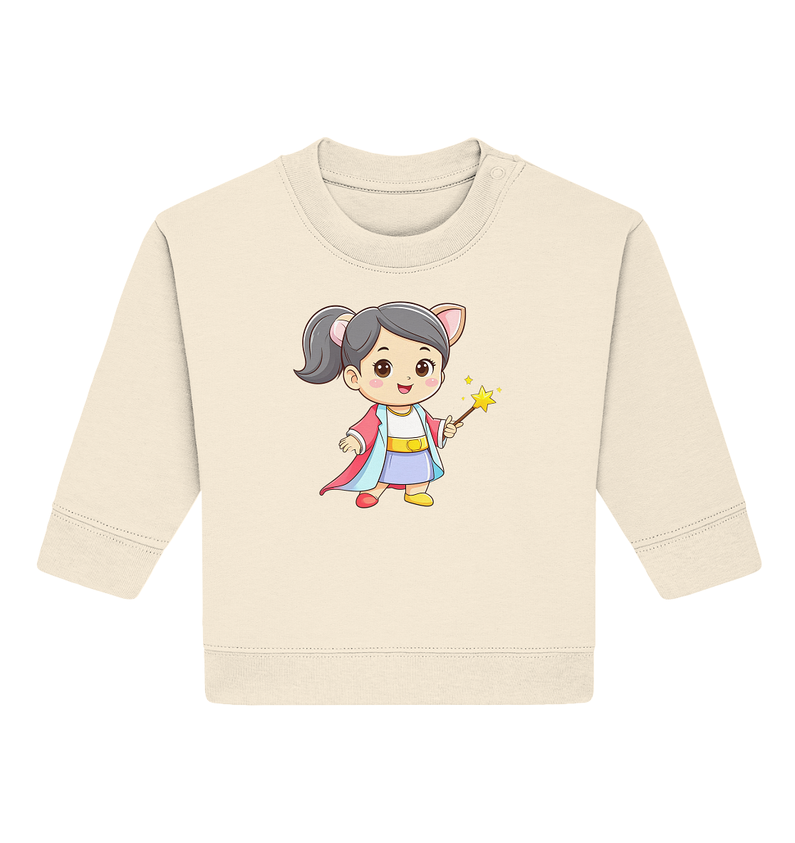 Zauberin mit Zauberstab - Baby Organic Sweatshirt
