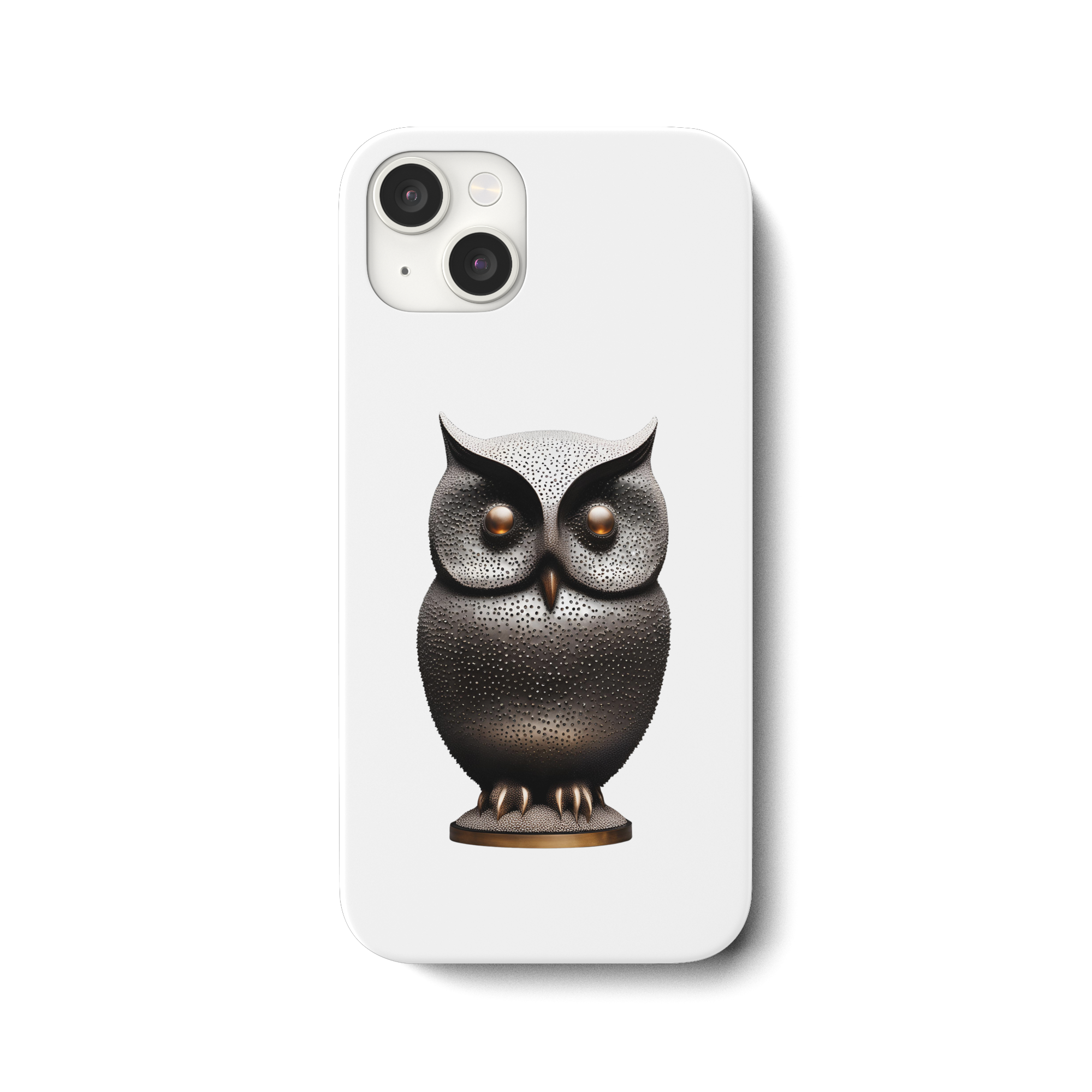 Print "Dunkle Eule" - iPhone 15 Plus Handyhülle