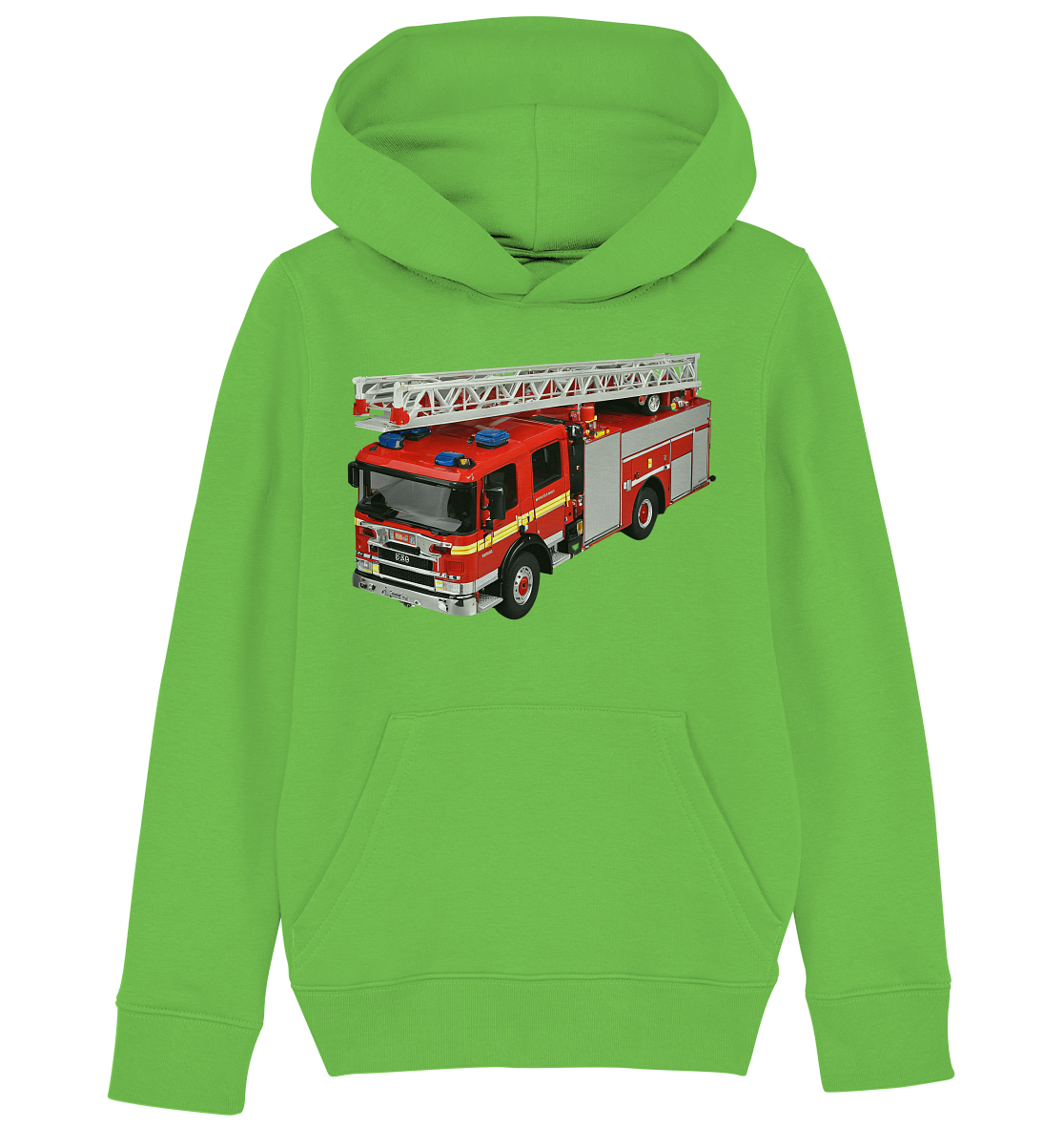 Feuerwehrauto mit Drehleiter - Kids Basic Hoodie