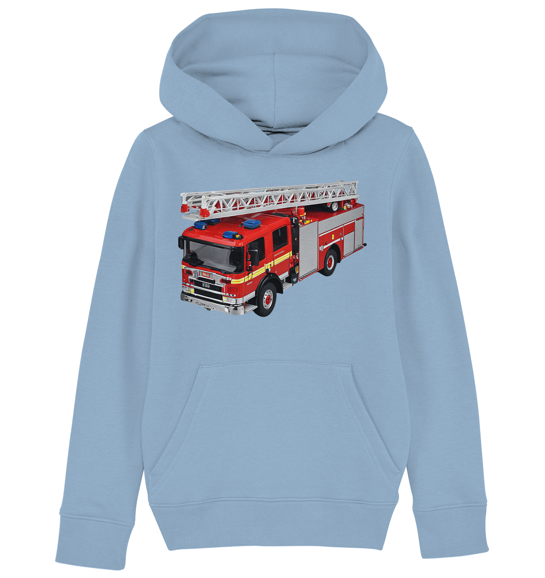 Feuerwehrauto mit Drehleiter - Kids Basic Hoodie