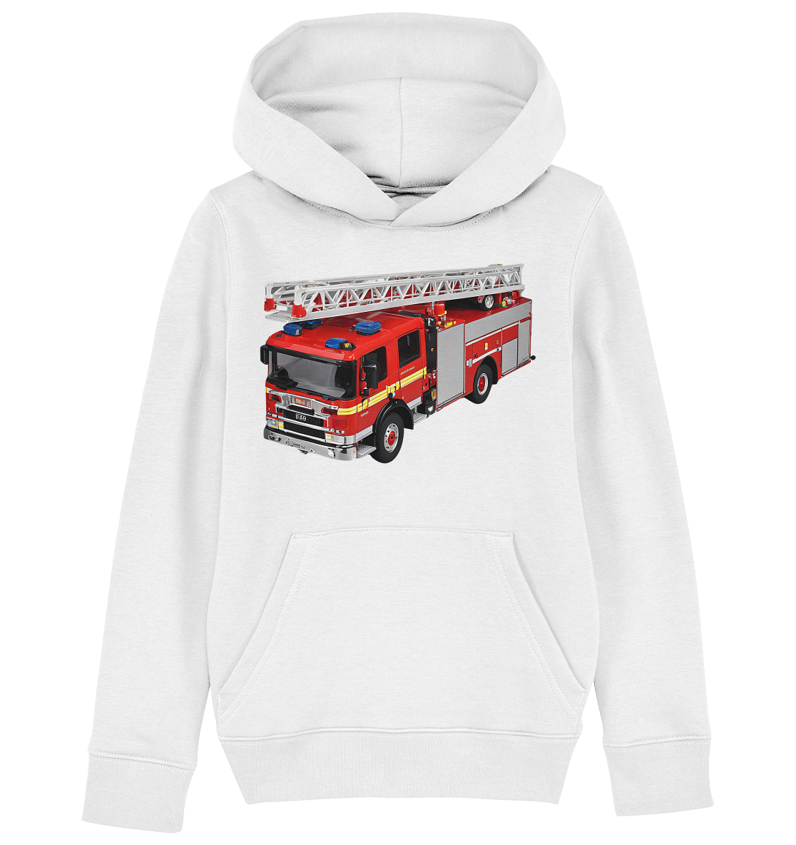 Feuerwehrauto mit Drehleiter - Kids Basic Hoodie