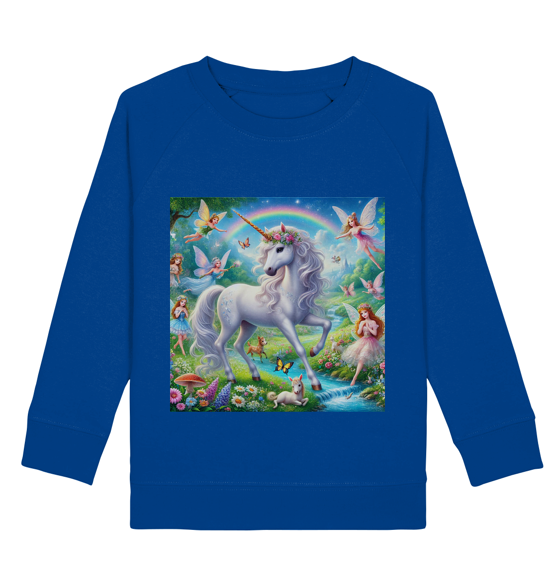 Einhorn mit Elfen - Kids Basic Sweatshirt