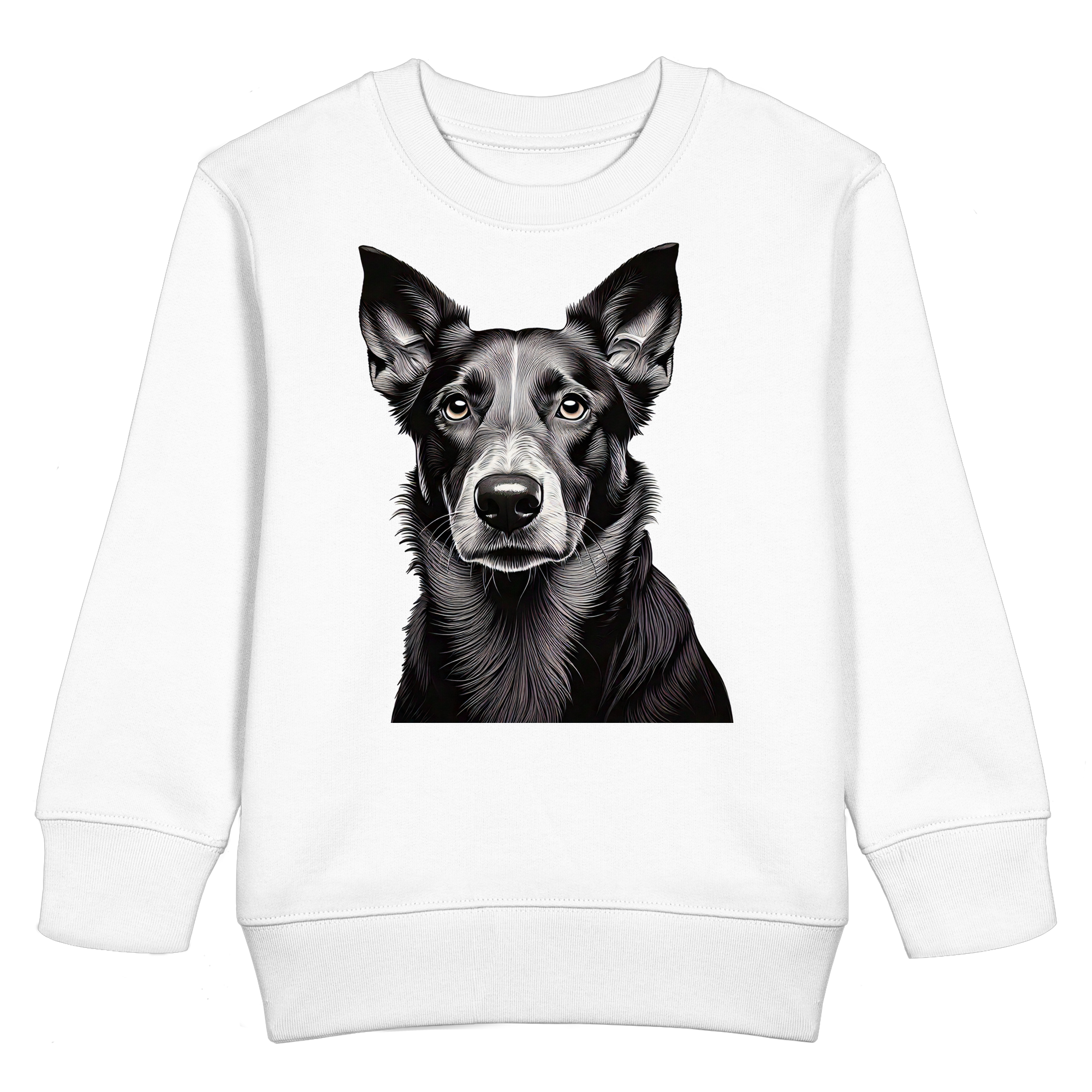 Der Hund - dein treuer Freund (s/w) - Kids Basic Sweatshirt