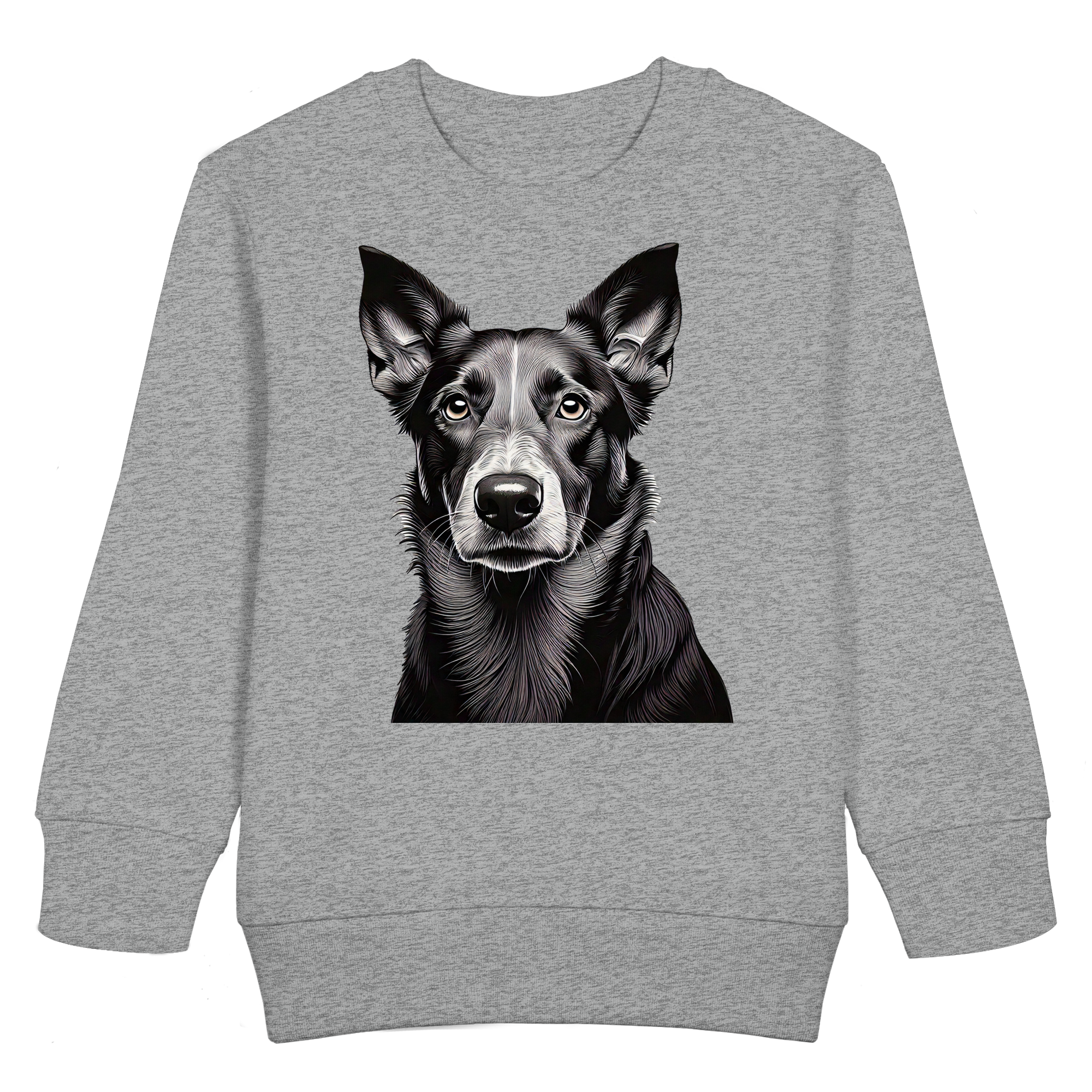 Der Hund - dein treuer Freund (s/w) - Kids Basic Sweatshirt