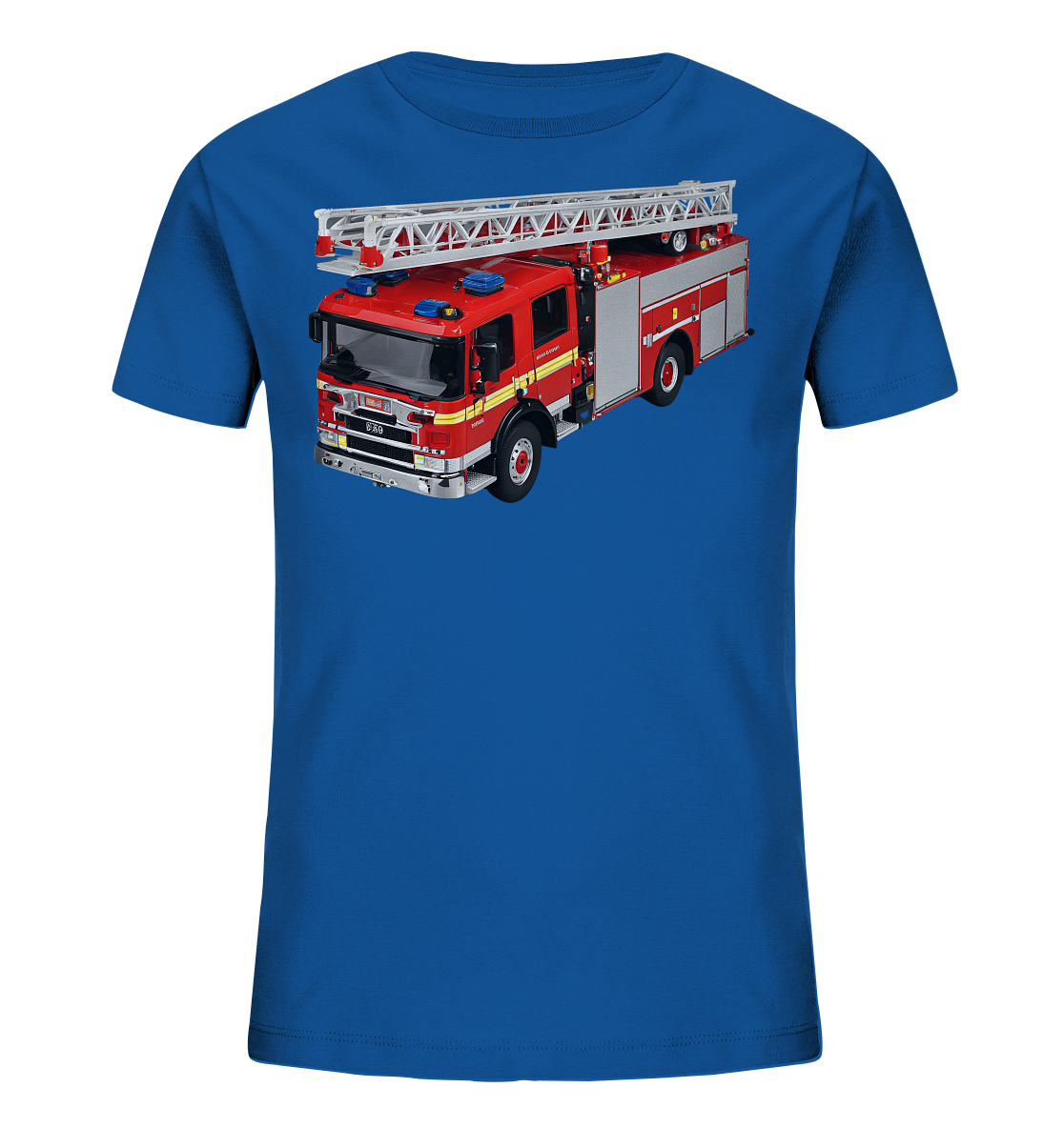 Feuerwehrauto mit Drehleiter - Kids Organic Shirt