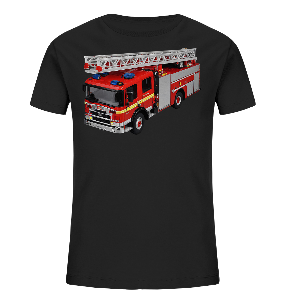 Feuerwehrauto mit Drehleiter - Kids Organic Shirt