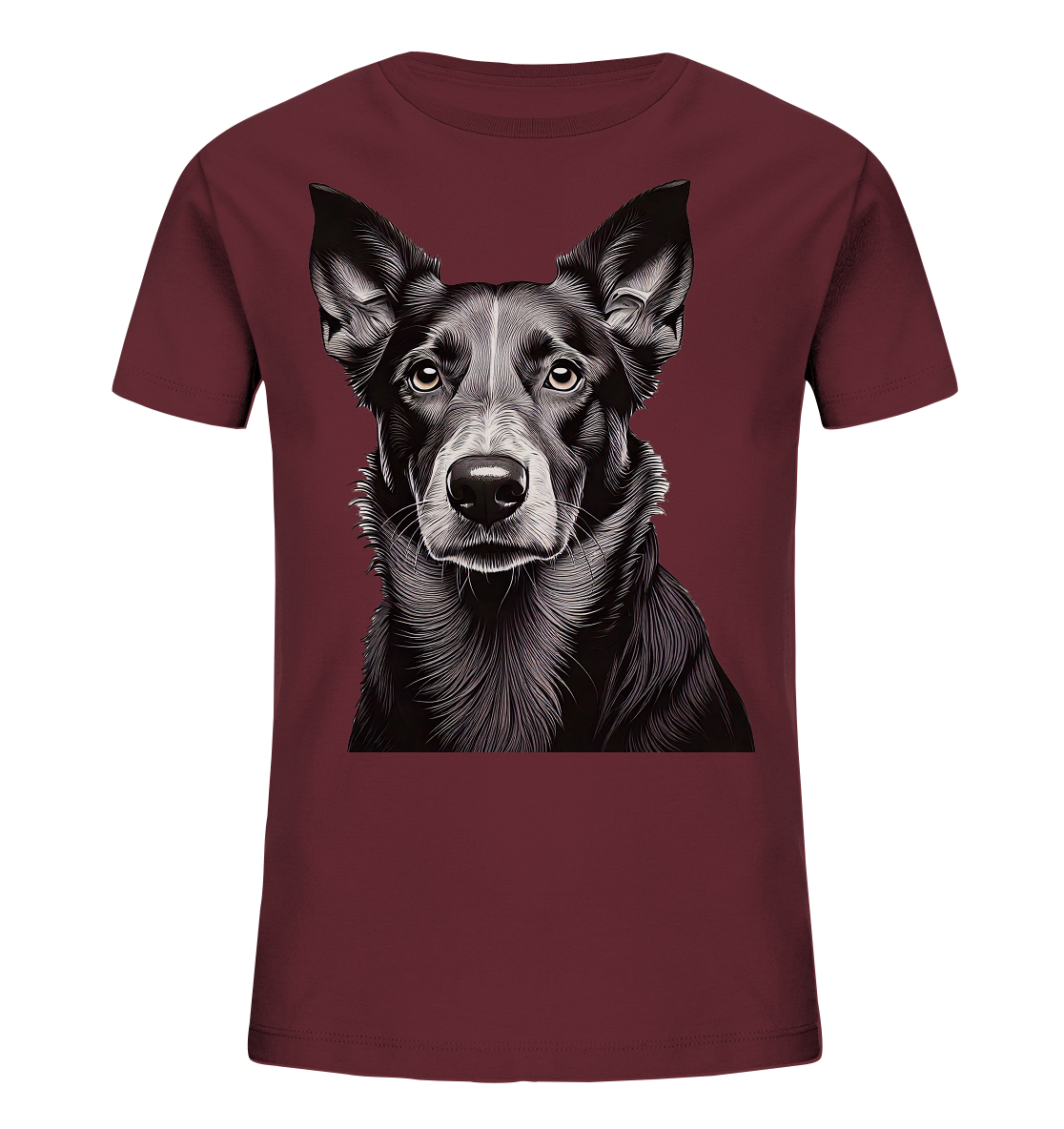 Der Hund - dein treuer Freund (s/w) - Kids Organic Shirt