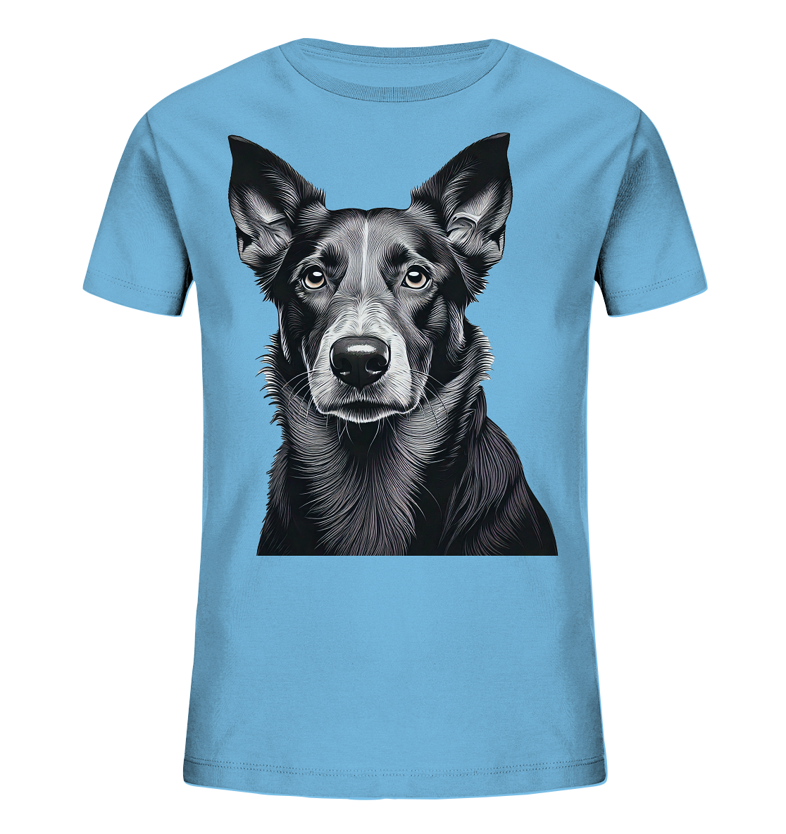 Der Hund - dein treuer Freund (s/w) - Kids Organic Shirt