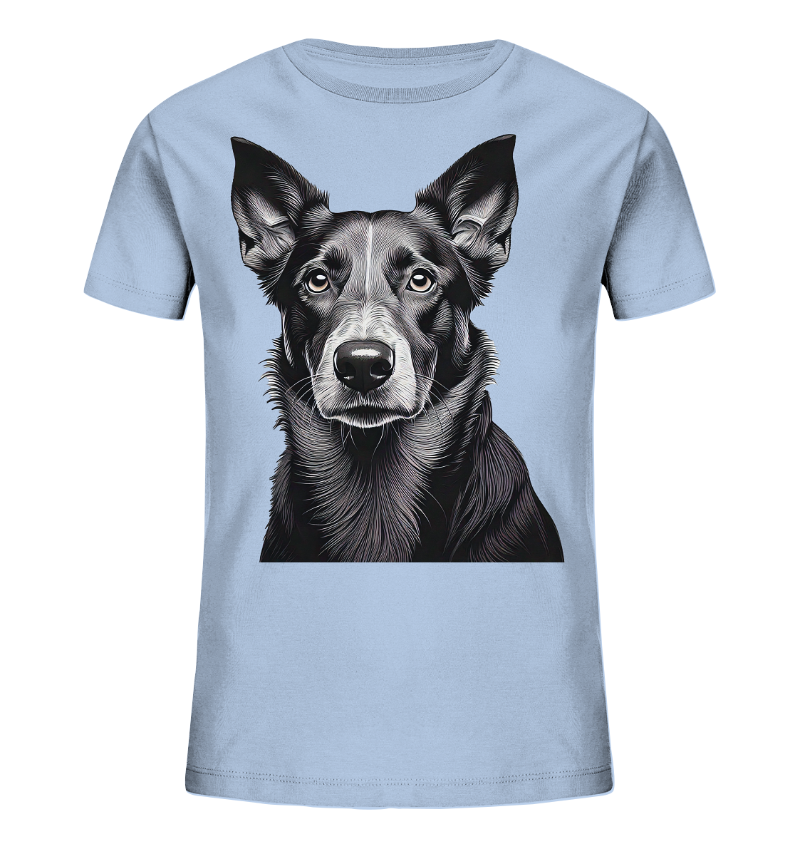 Der Hund - dein treuer Freund (s/w) - Kids Organic Shirt