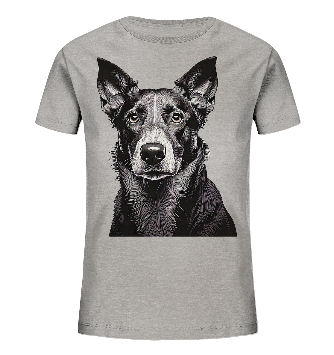 Der Hund - dein treuer Freund (s/w) - Kids Organic Shirt
