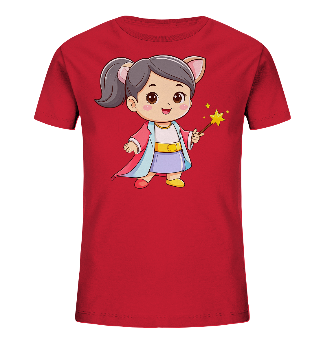 Zauberin mit Zauberstab - Kids Organic Shirt