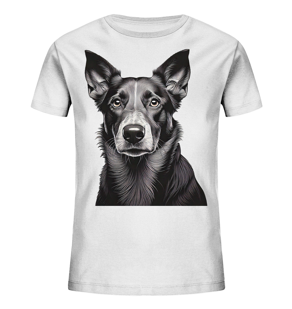 Der Hund - dein treuer Freund (s/w) - Kids Organic Shirt