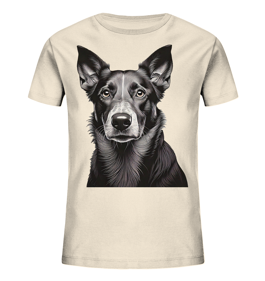 Der Hund - dein treuer Freund (s/w) - Kids Organic Shirt