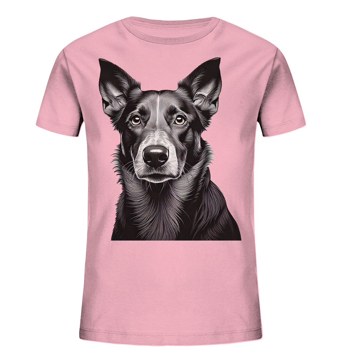Der Hund - dein treuer Freund (s/w) - Kids Organic Shirt