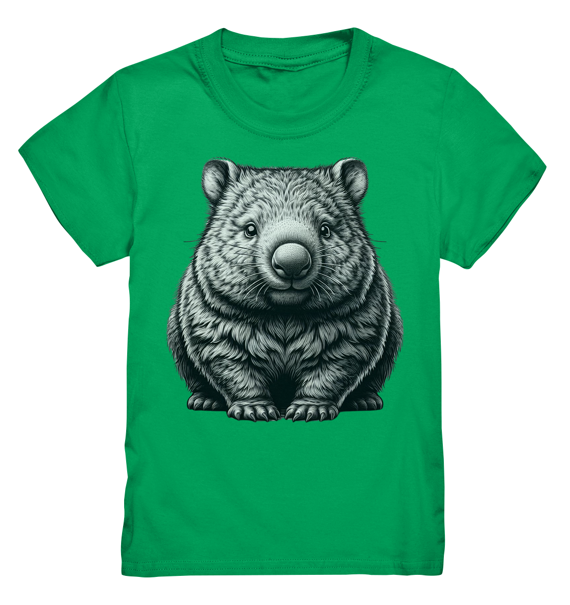 Wombat (S/W) Print - Kids Premium Shirt