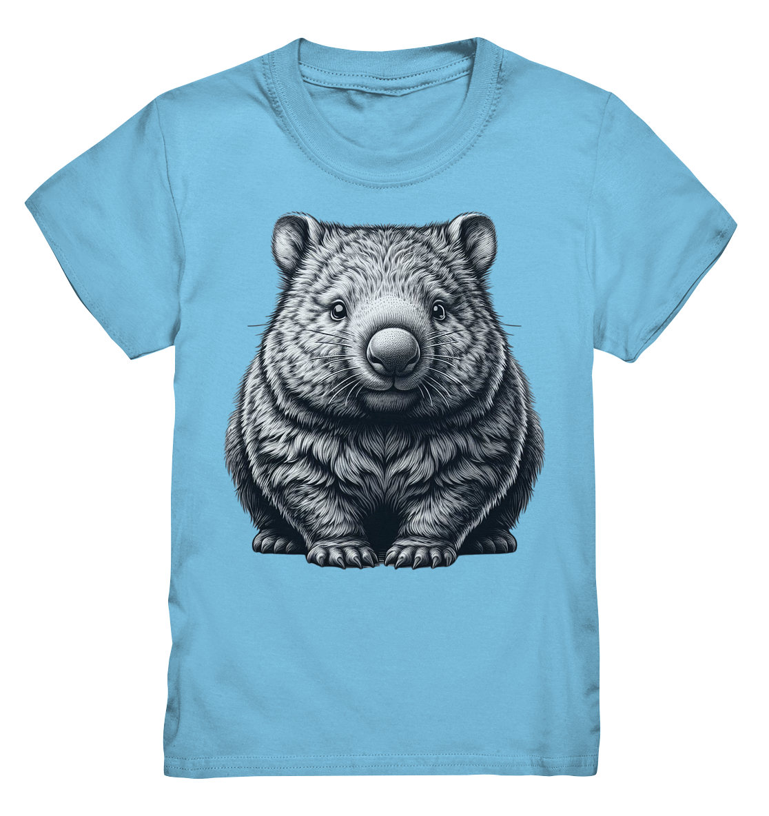 Wombat (S/W) Print - Kids Premium Shirt