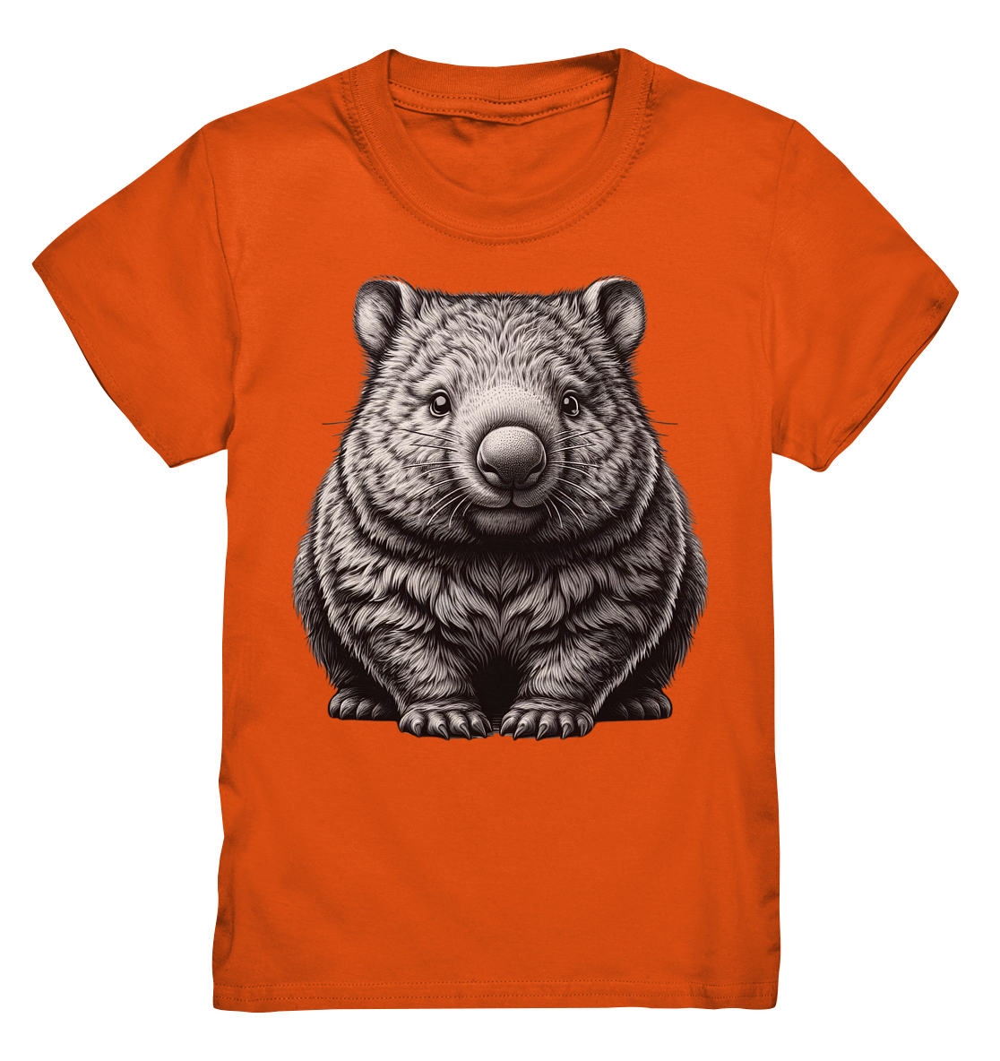 Wombat (S/W) Print - Kids Premium Shirt