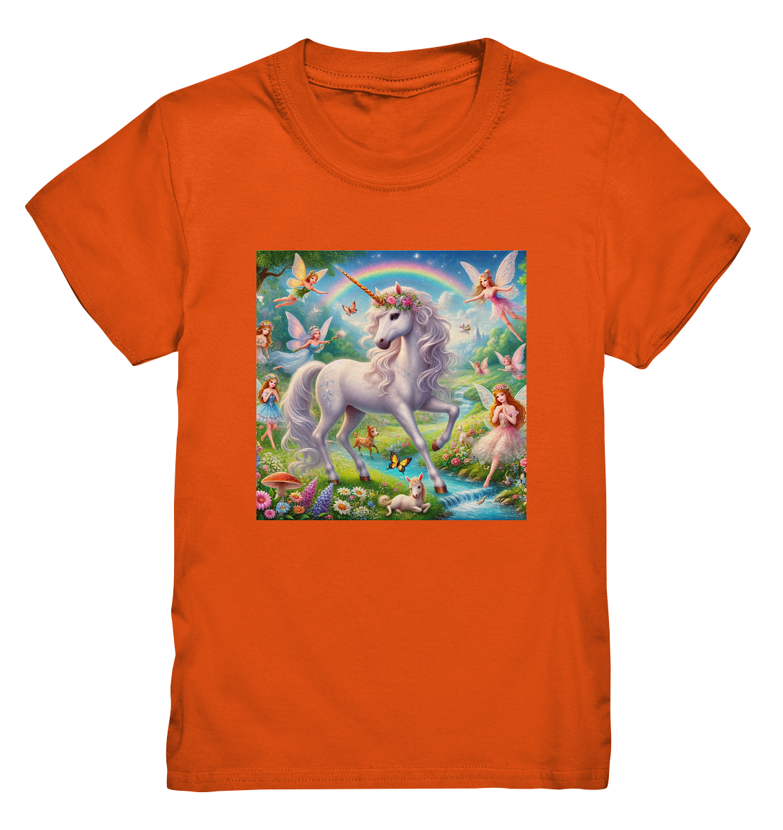 Einhorn mit Elfen - Kids Premium Shirt