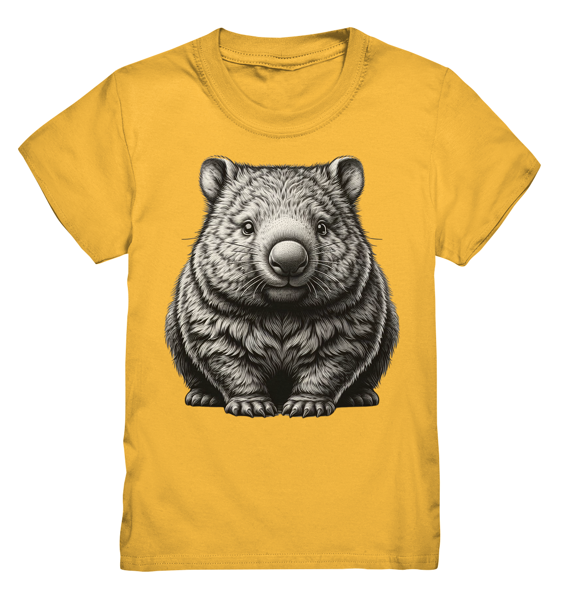 Wombat (S/W) Print - Kids Premium Shirt