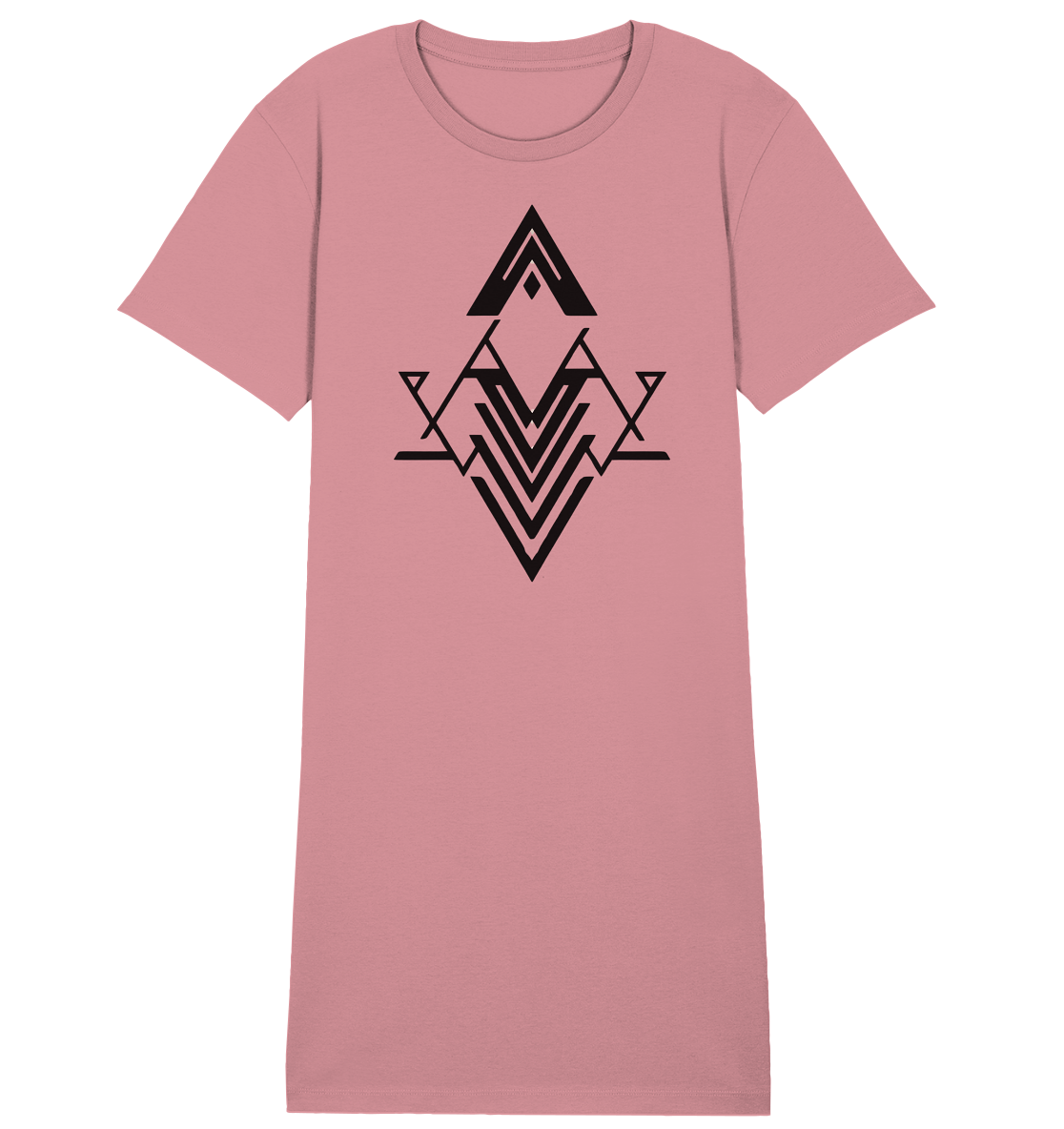 Print "Rhombus I" - Ladies Organic Shirt Dress