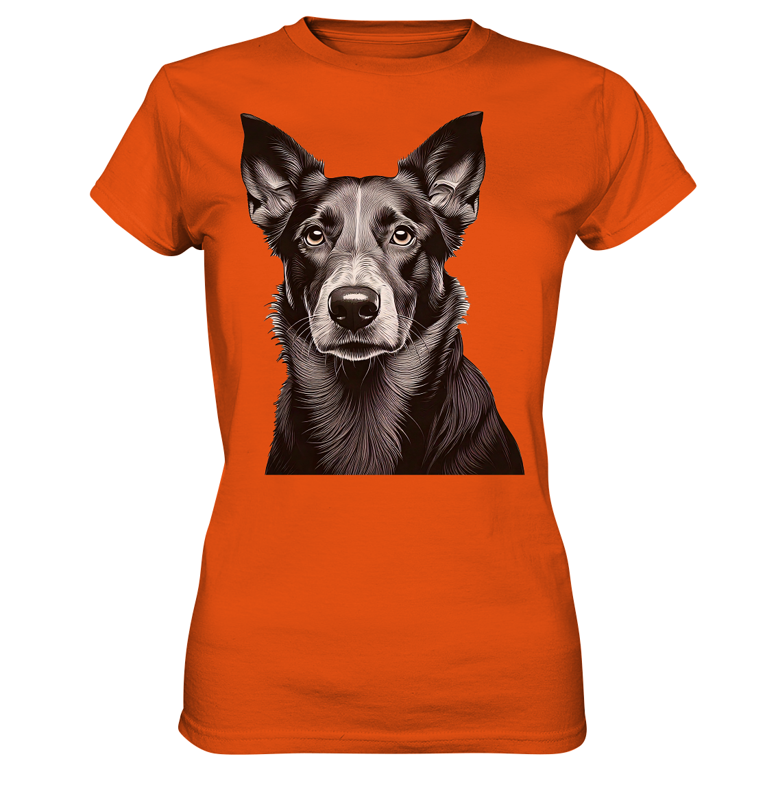 Der Hund - dein treuer Freund (s/w) - Ladies Premium Shirt