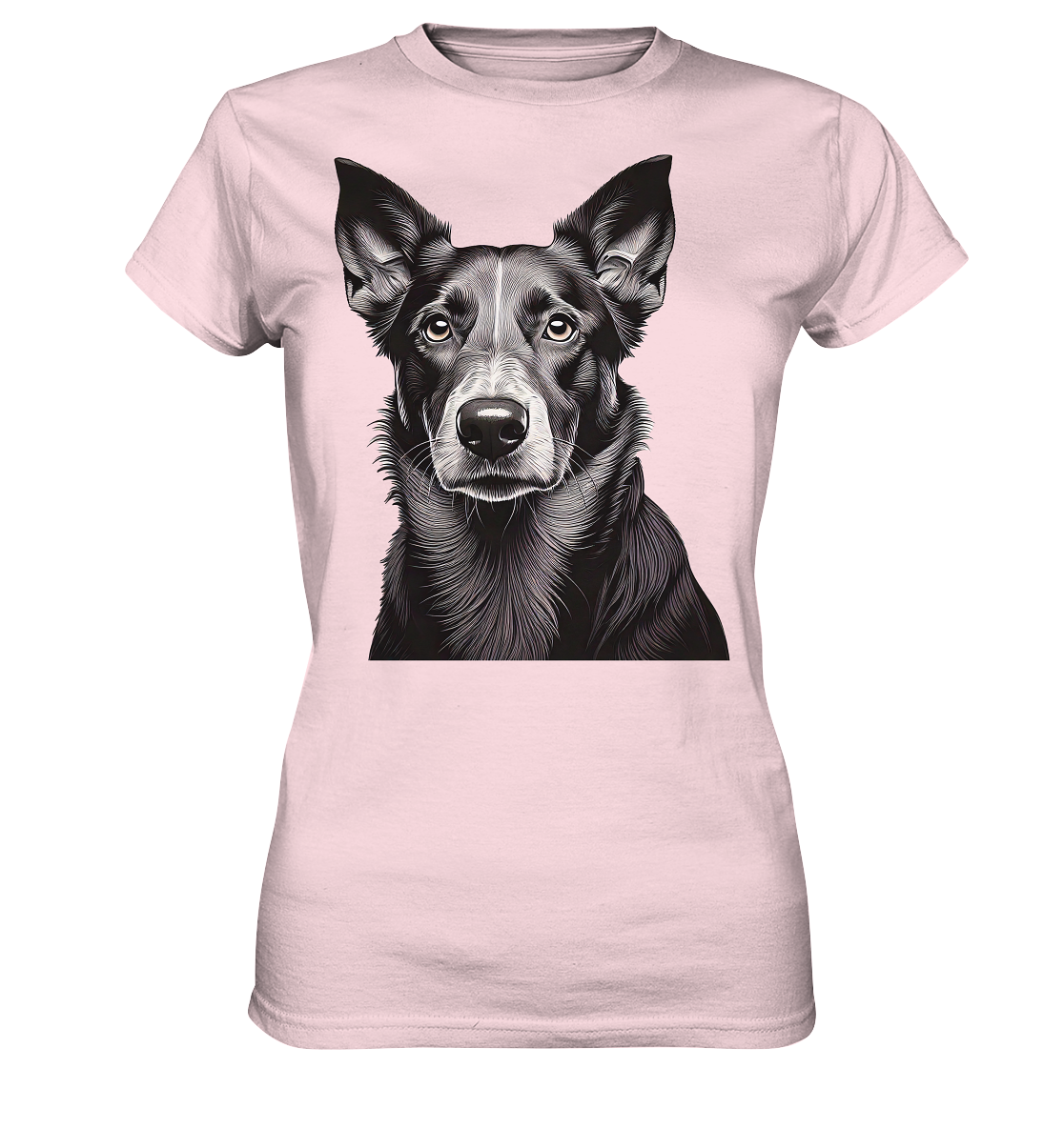 Der Hund - dein treuer Freund (s/w) - Ladies Premium Shirt