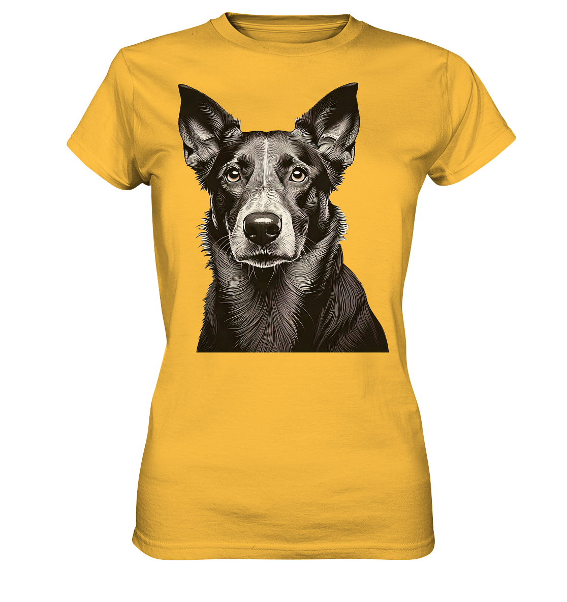 Der Hund - dein treuer Freund (s/w) - Ladies Premium Shirt