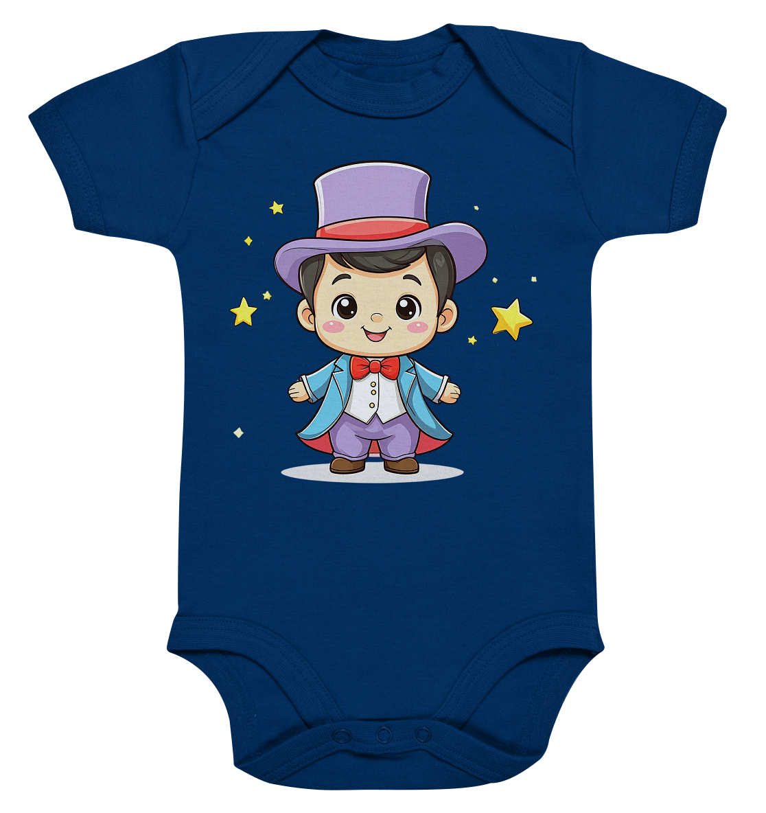 Zauberer mit Hut - Organic Baby Bodysuit