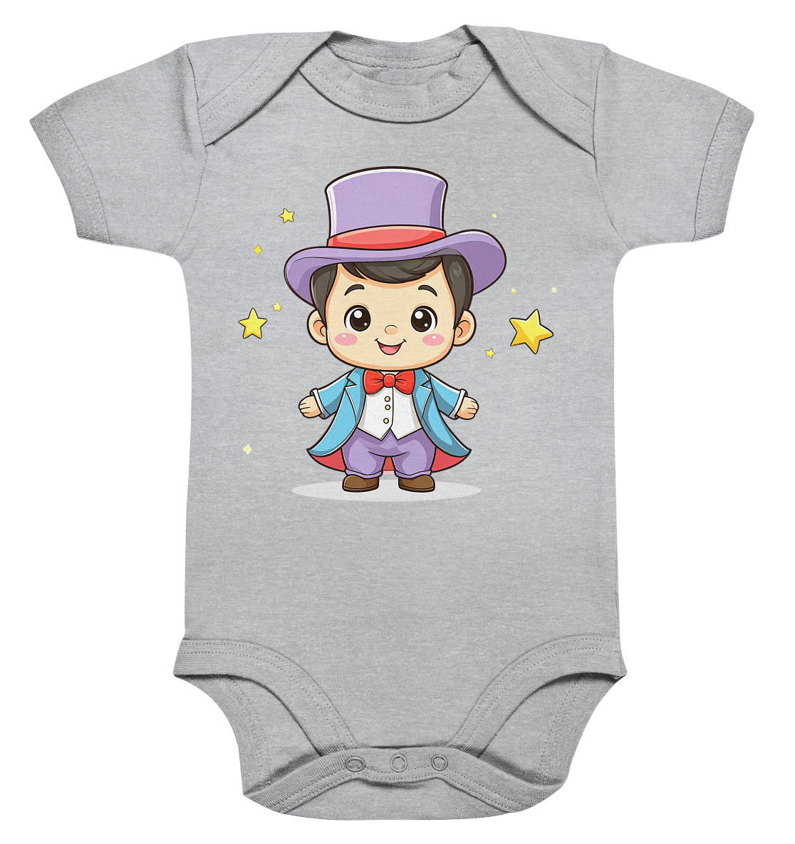 Zauberer mit Hut - Organic Baby Bodysuit