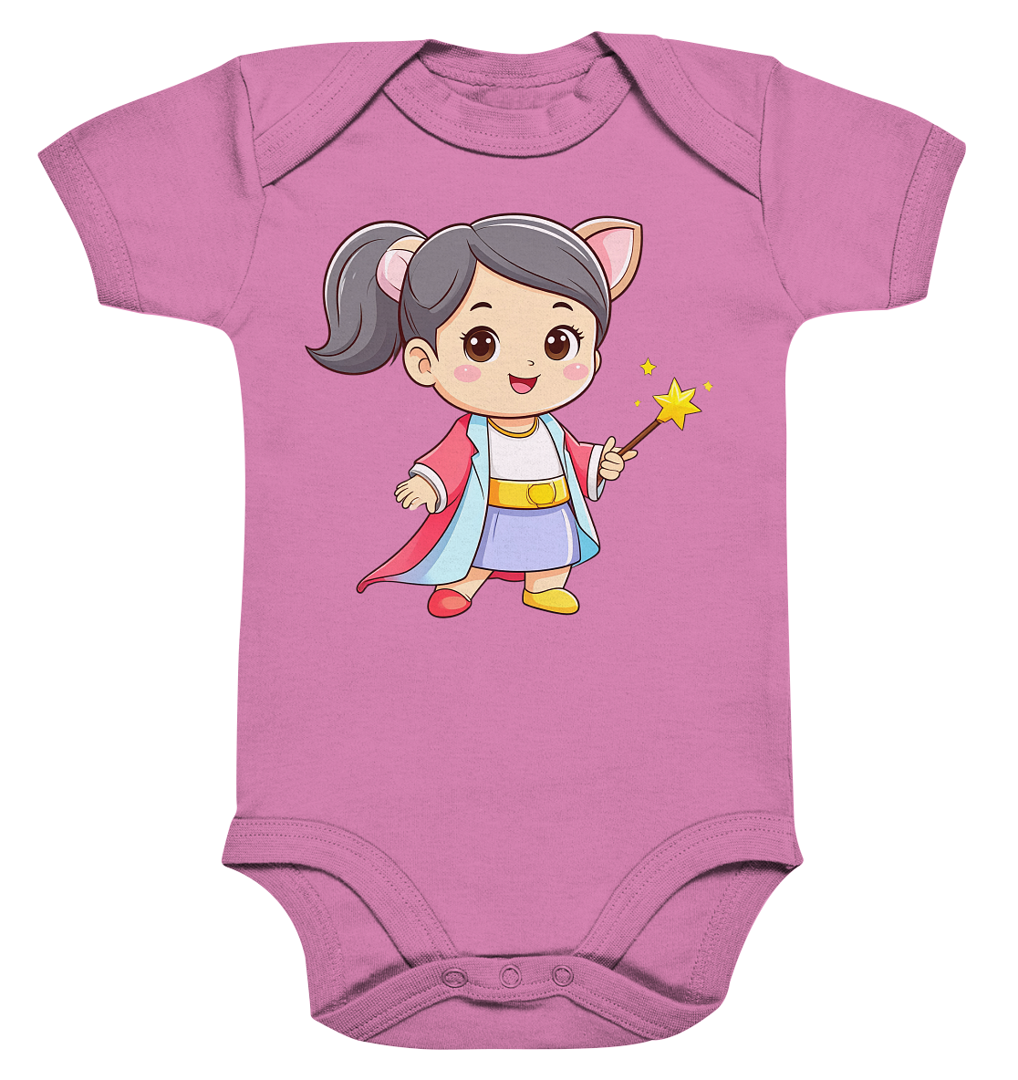 Zauberin mit Zauberstab - Organic Baby Bodysuit