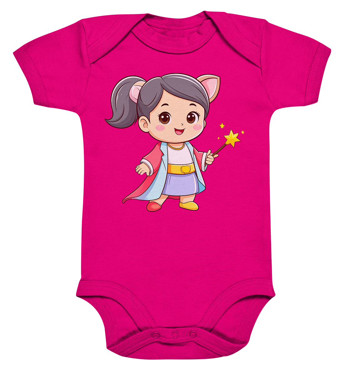 Zauberin mit Zauberstab - Organic Baby Bodysuit