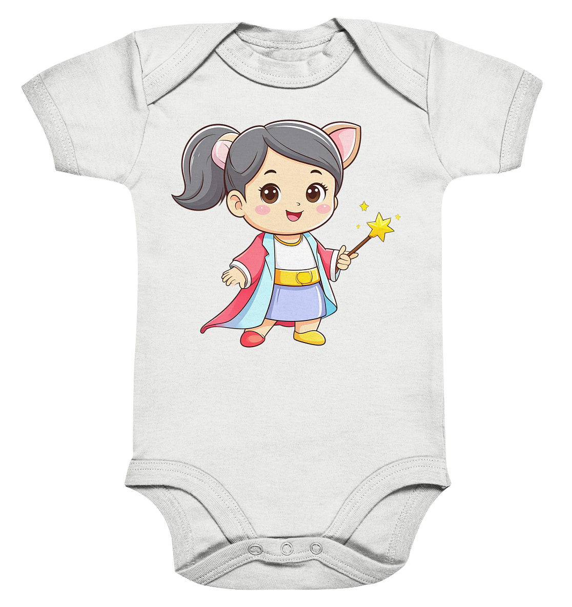Zauberin mit Zauberstab - Organic Baby Bodysuit