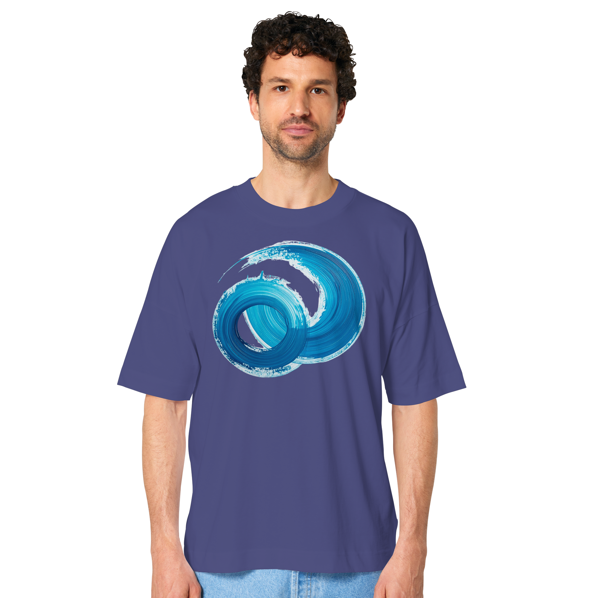 Blaue Fantasie - Organic Oversize Shirt