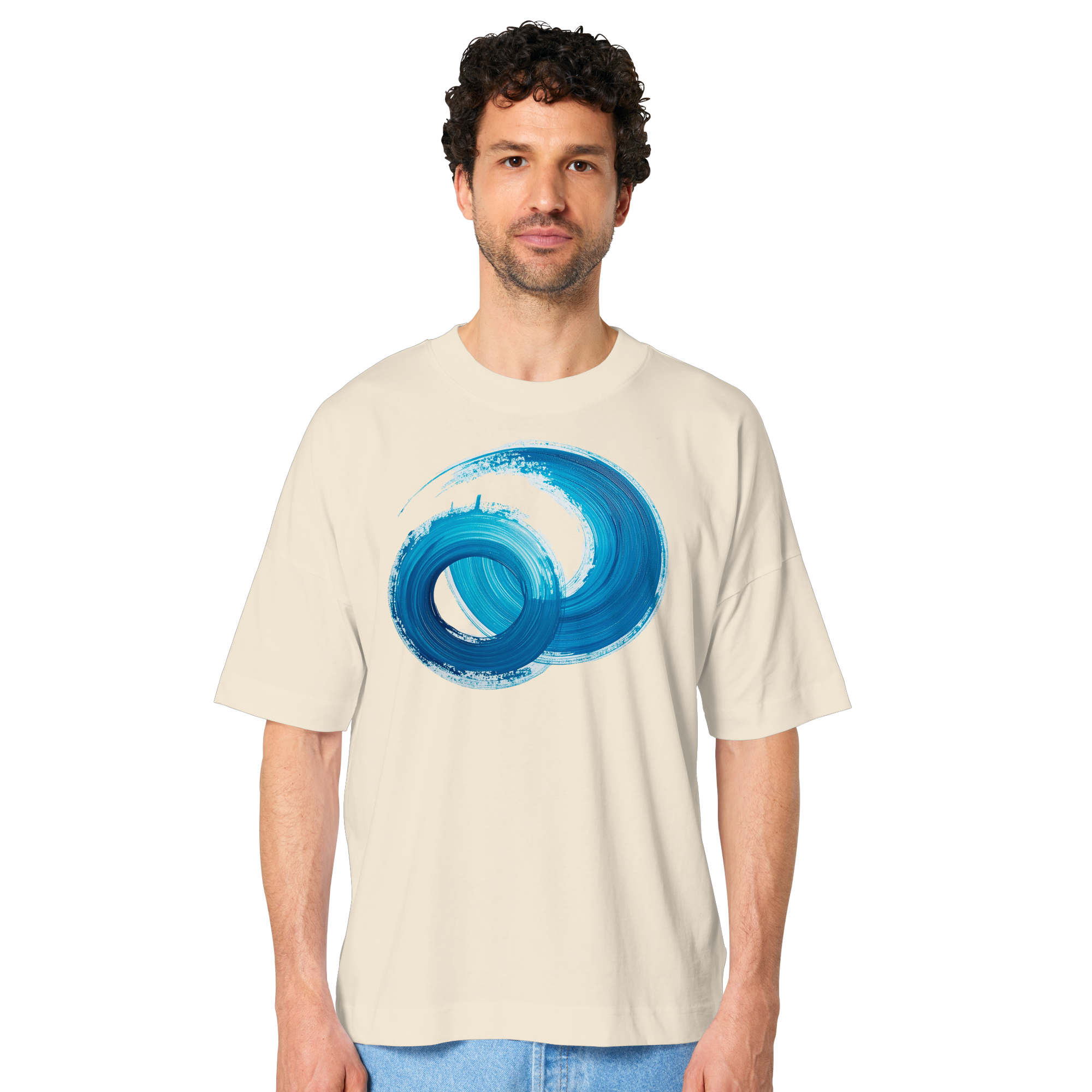 Blaue Fantasie - Organic Oversize Shirt