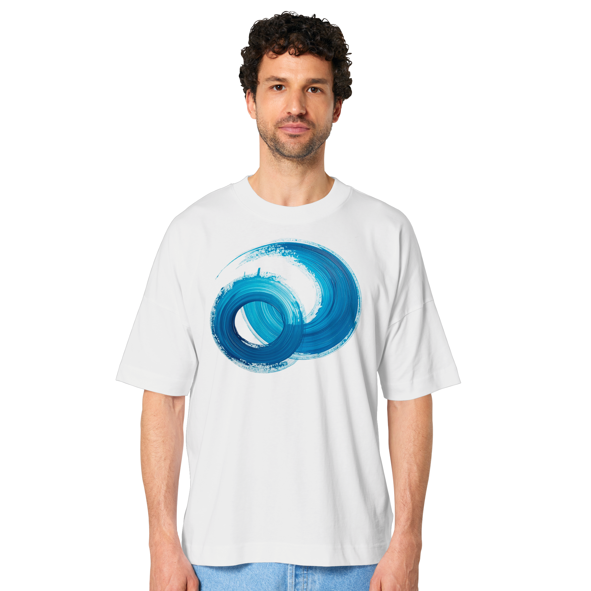 Blaue Fantasie - Organic Oversize Shirt