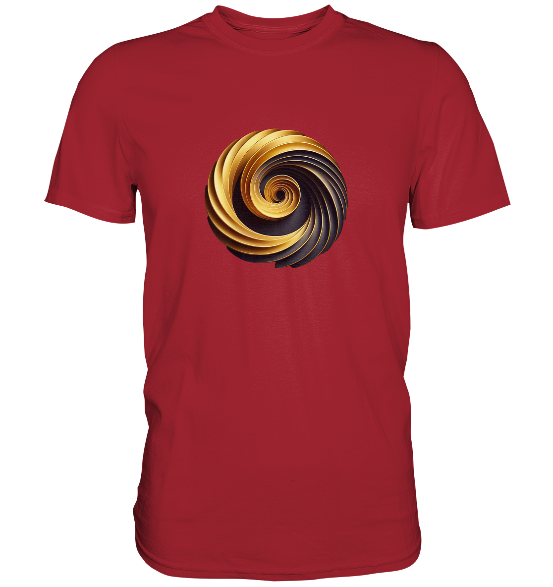 Print "3-D Spirale" - Essential Premium T-Shirt