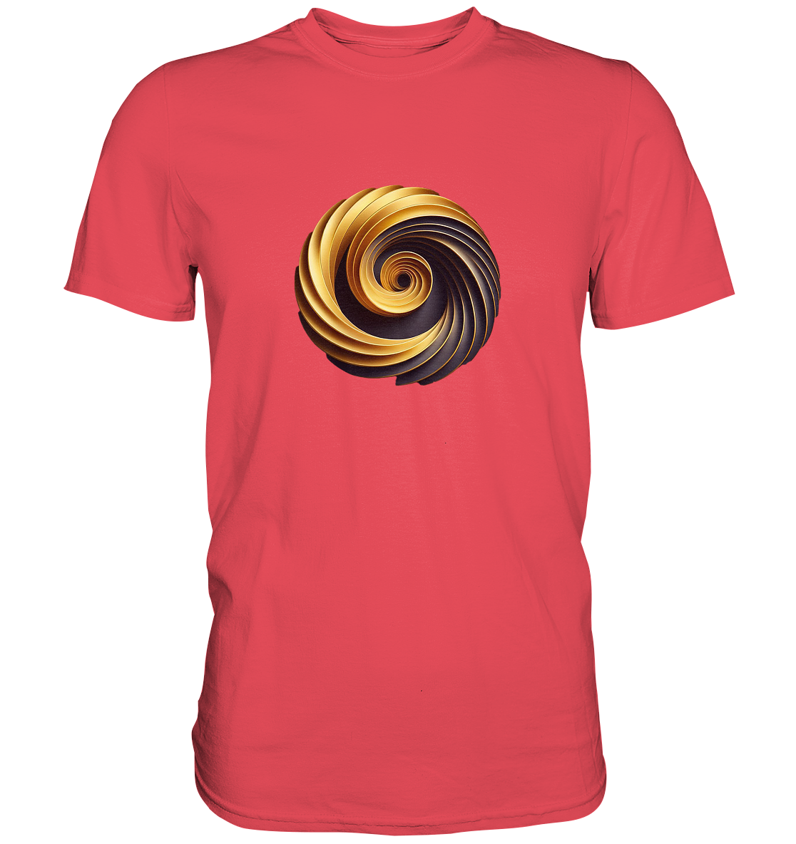 Print "3-D Spirale" - Essential Premium T-Shirt