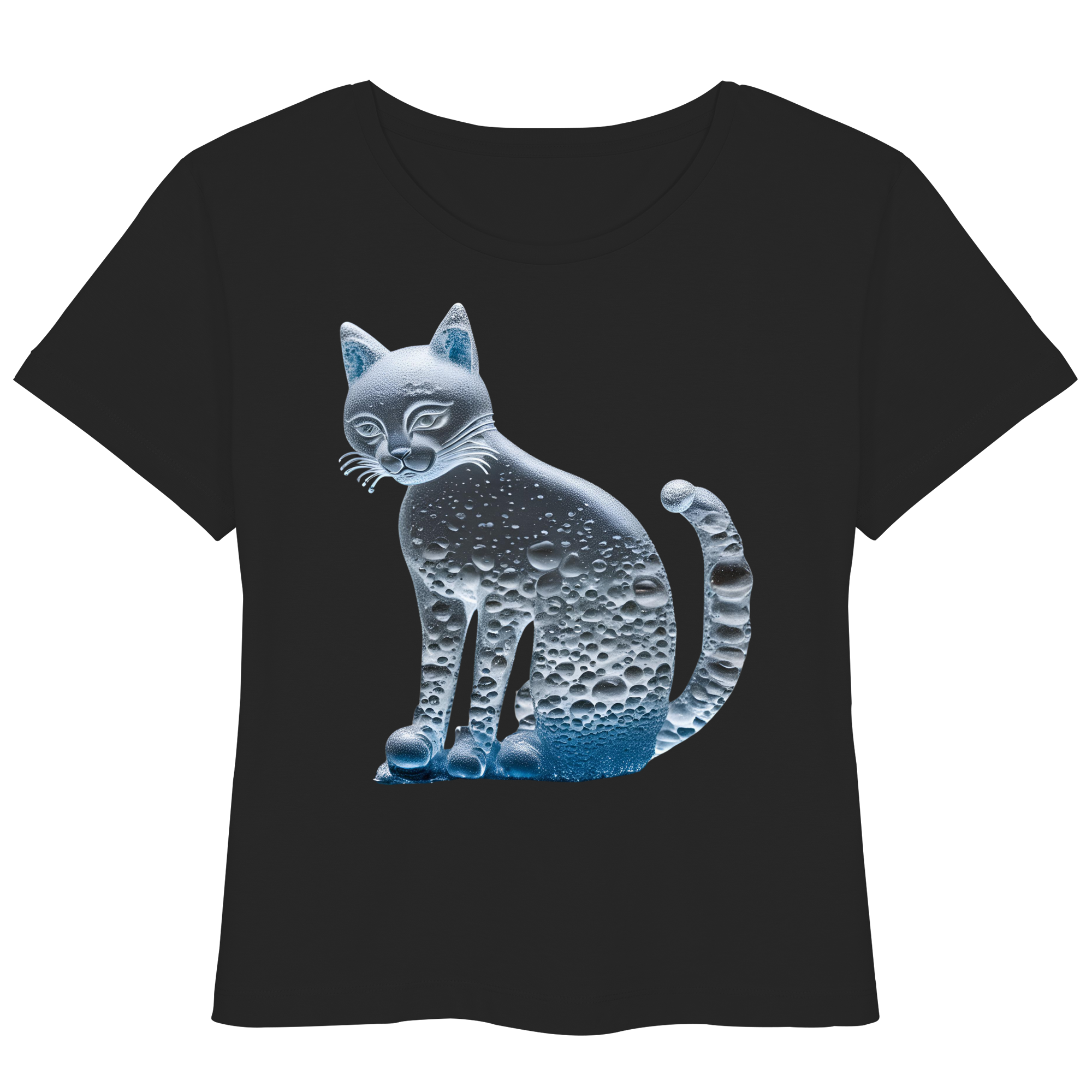 Print "Transparente Katze" - Womens Organic Lightweight T-Shirt