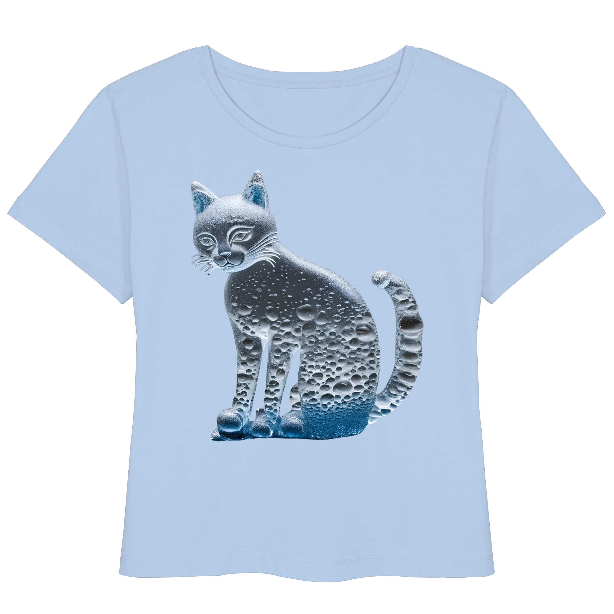 Print "Transparente Katze" - Womens Organic Lightweight T-Shirt