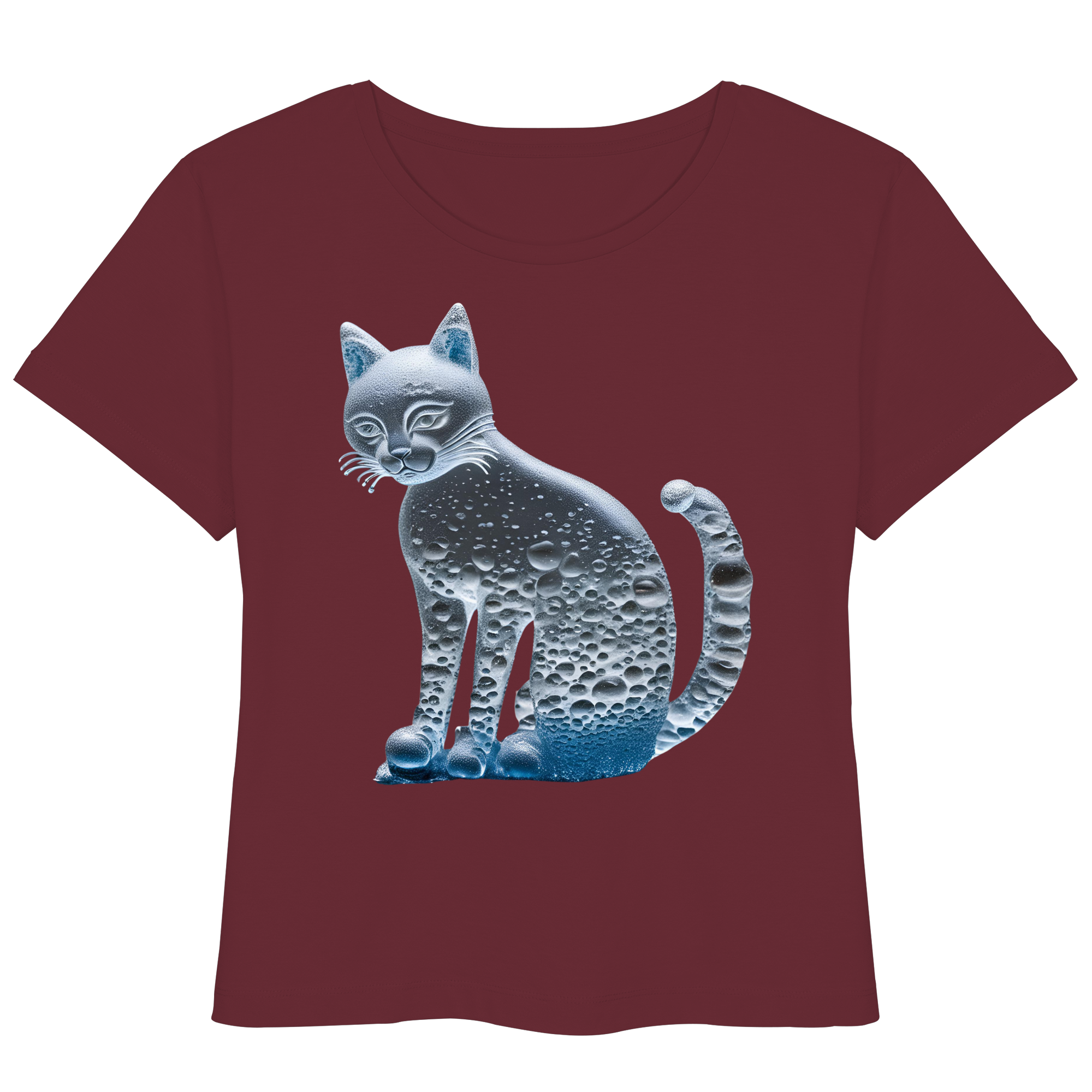 Print "Transparente Katze" - Womens Organic Lightweight T-Shirt