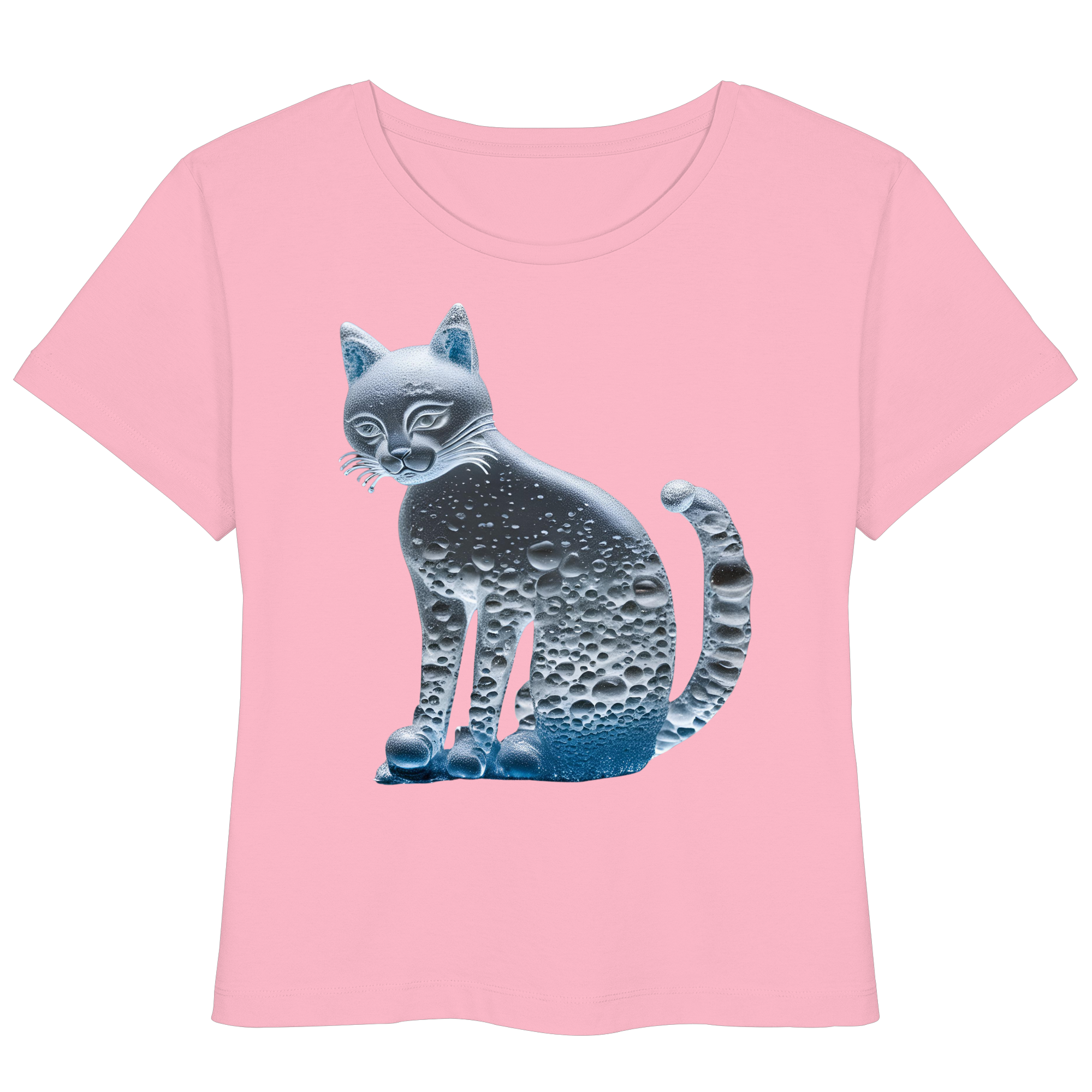 Print "Transparente Katze" - Womens Organic Lightweight T-Shirt
