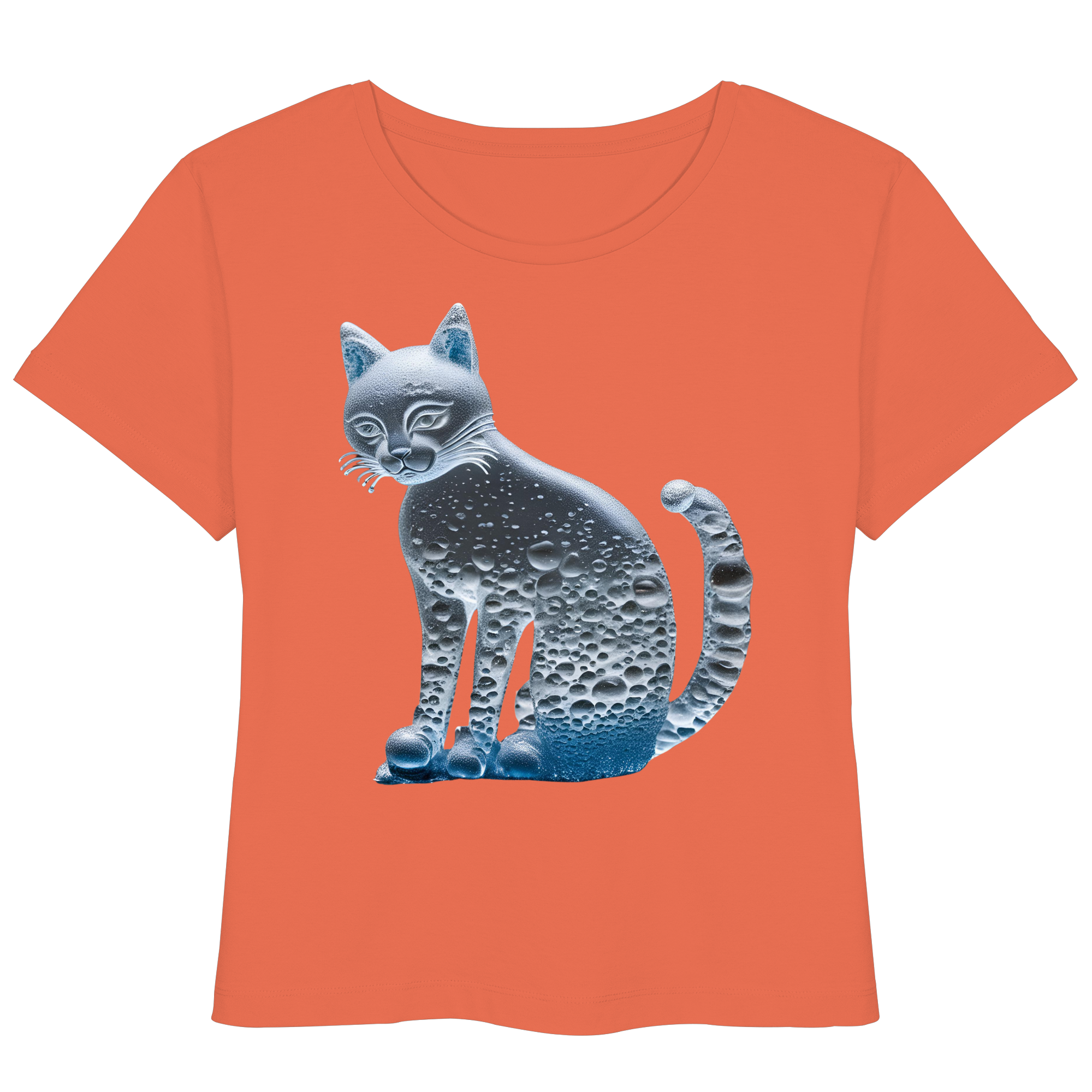 Print "Transparente Katze" - Womens Organic Lightweight T-Shirt