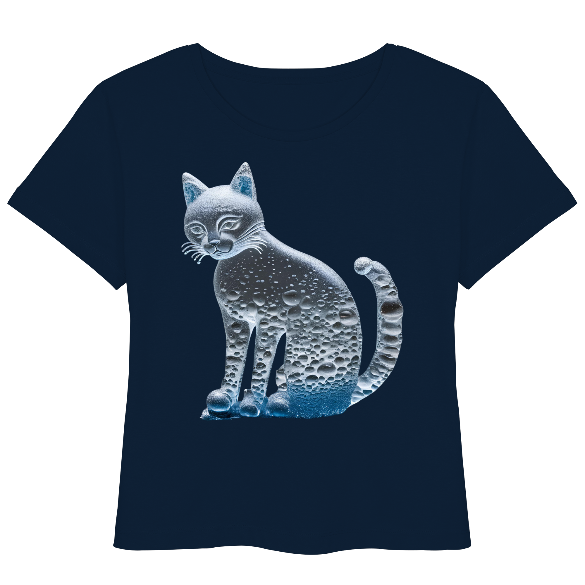 Print "Transparente Katze" - Womens Organic Lightweight T-Shirt