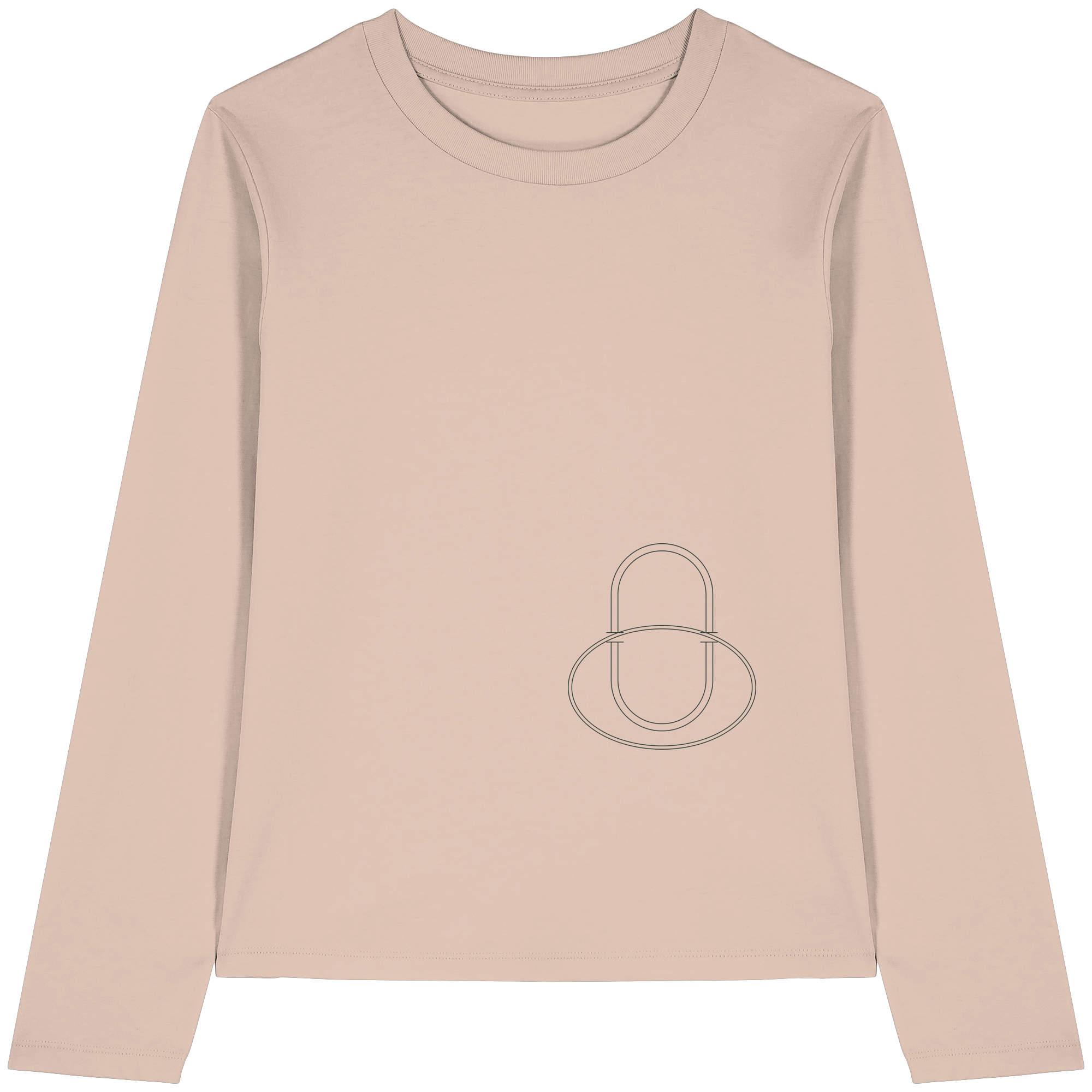 Print "Ovali collegati" - Womens Organic Longsleeve T-Shirt