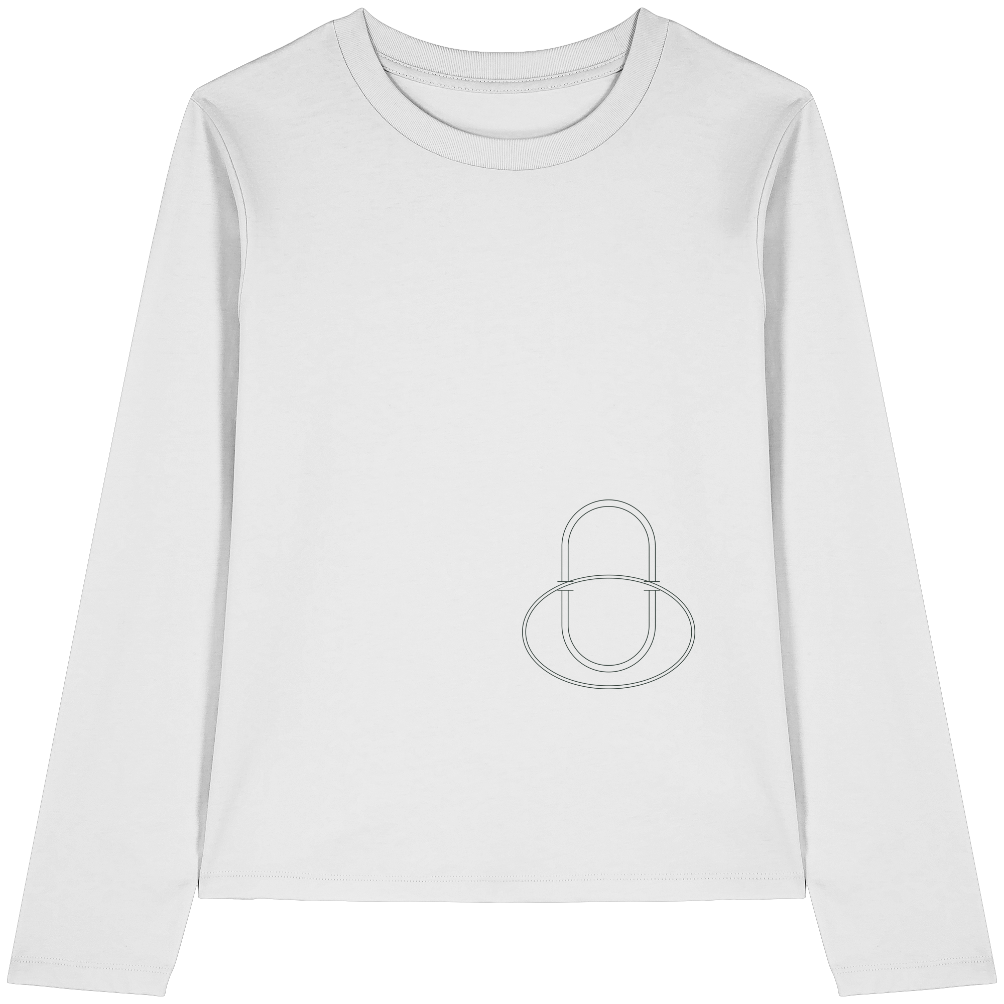 Print "Ovali collegati" - Womens Organic Longsleeve T-Shirt